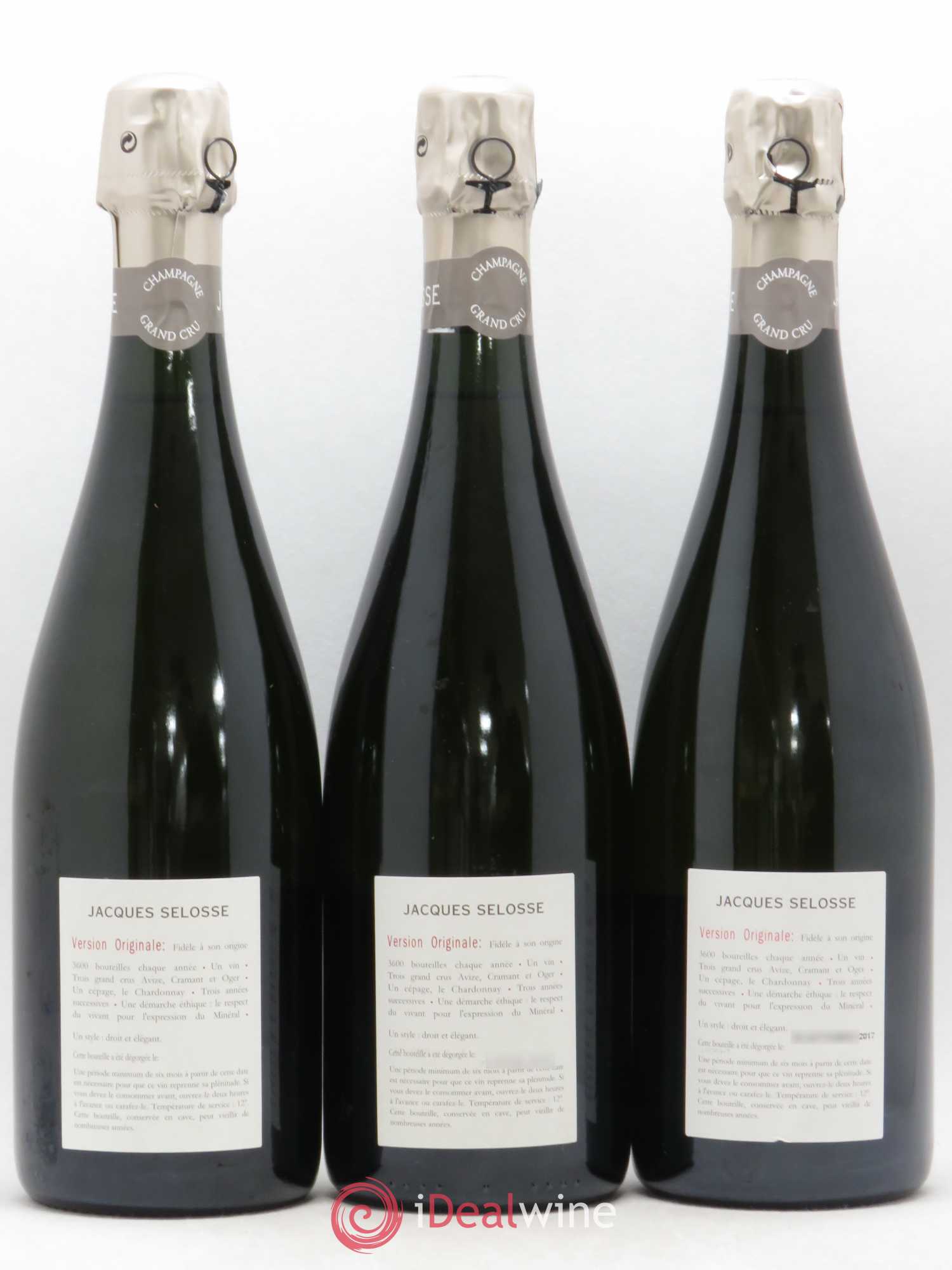 Version Originale Jacques Selosse - Lot de 3 bouteilles - 1