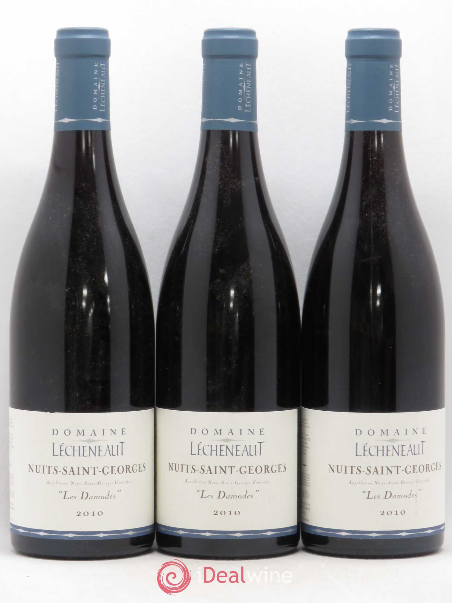 Nuits-Saint-Georges Les Damodes Lécheneaut 2010 - Lot de 3 bouteilles - 0