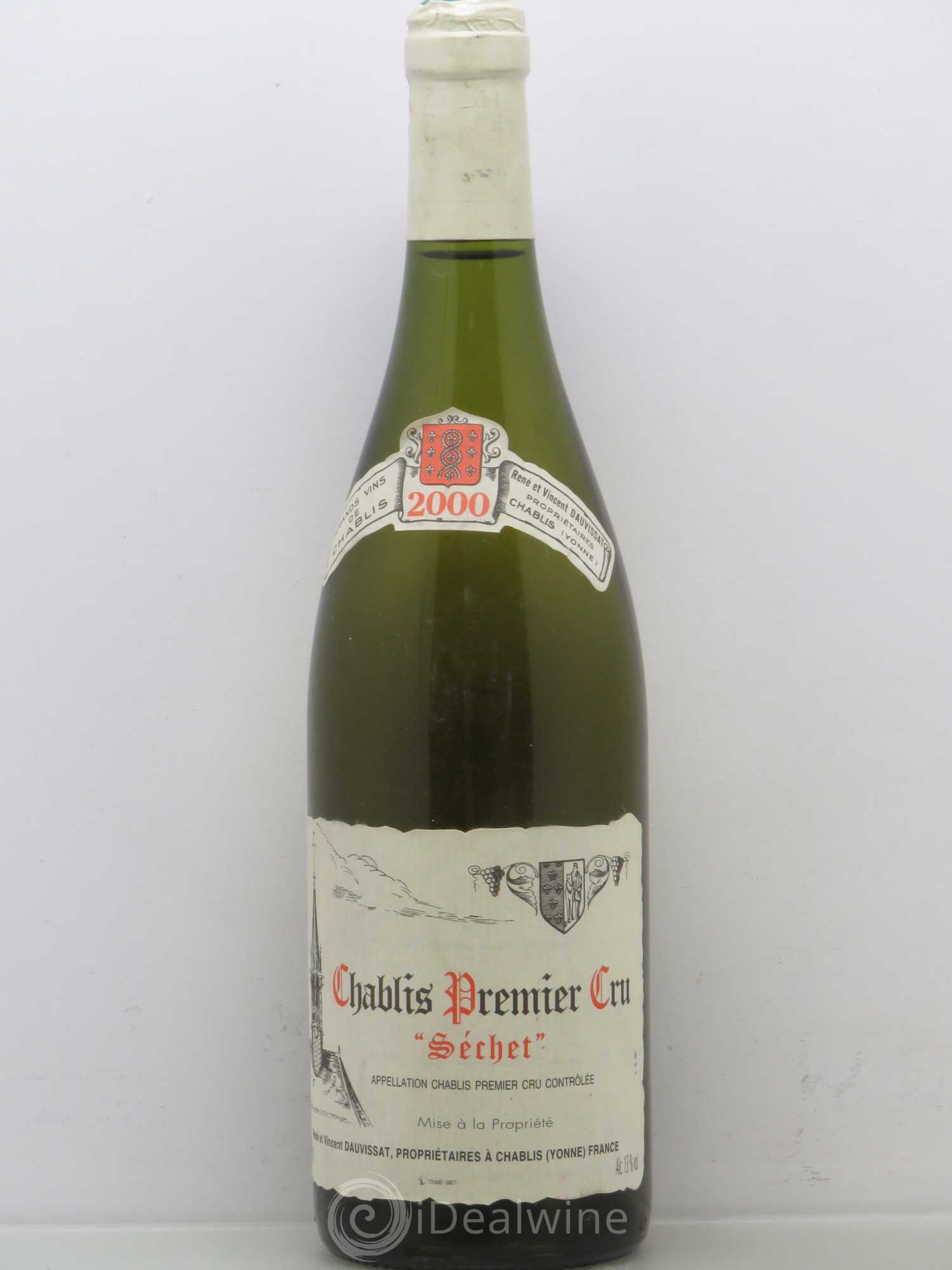 Chablis 1er Cru Séchet Vincent Dauvissat (Domaine) 2000 - Lot de 1 bouteille - 0