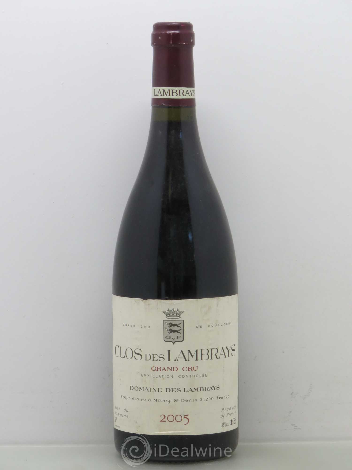 Clos des Lambrays Grand Cru Domaine des Lambrays 2005 - Posten von 1 Flasche - 0