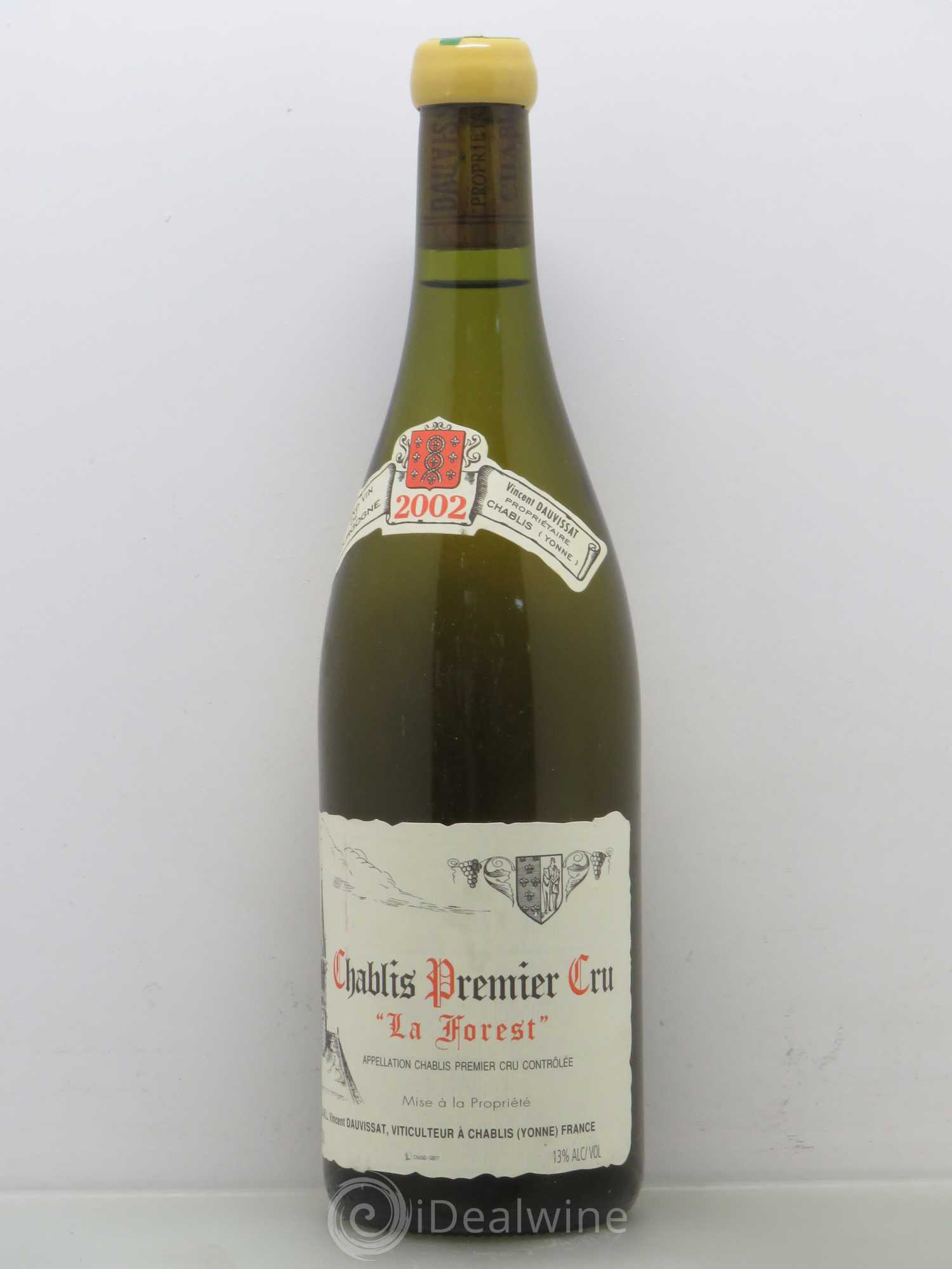 Chablis 1er Cru La Forest Vincent Dauvissat (Domaine) 2002 - Lot de 1 bouteille - 0