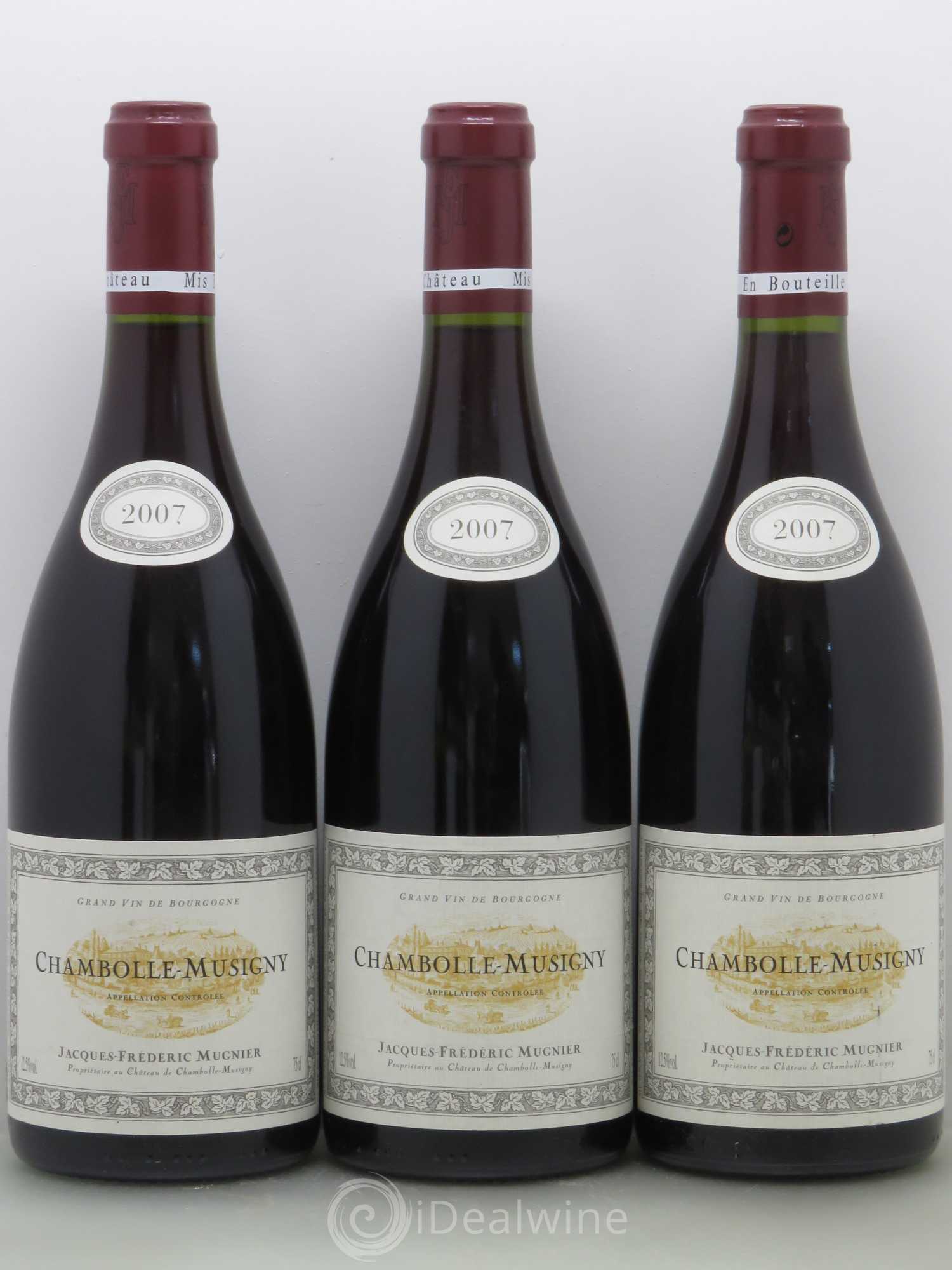 Chambolle-Musigny Jacques-Frédéric Mugnier 2007 - Lot de 3 bouteilles - 0