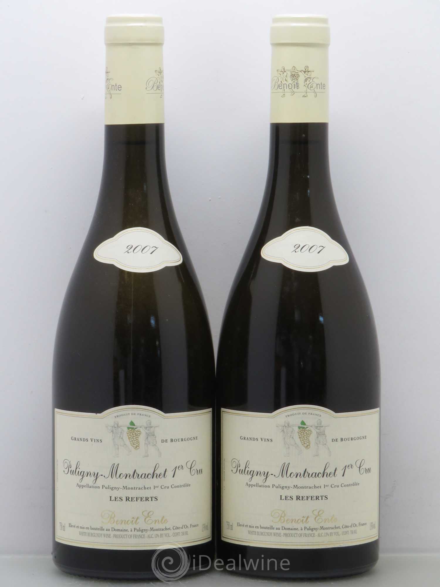 Puligny-Montrachet 1er Cru Referts - Benoit Ente 2007 - Lot de 2 bouteilles - 0