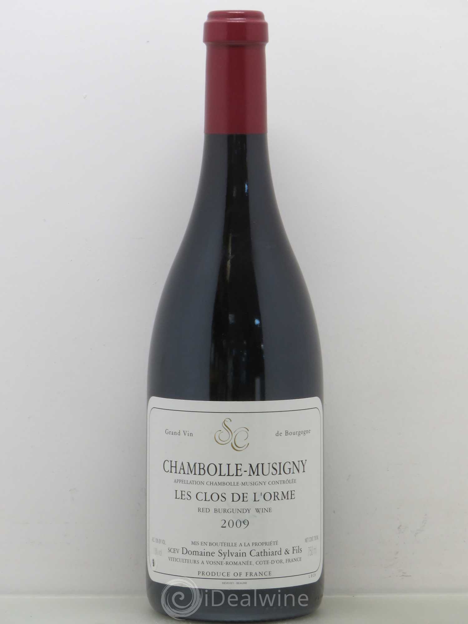 Chambolle-Musigny Les Clos de l'Orme Sylvain Cathiard & Fils 2009 - Lot de 1 bouteille - 0