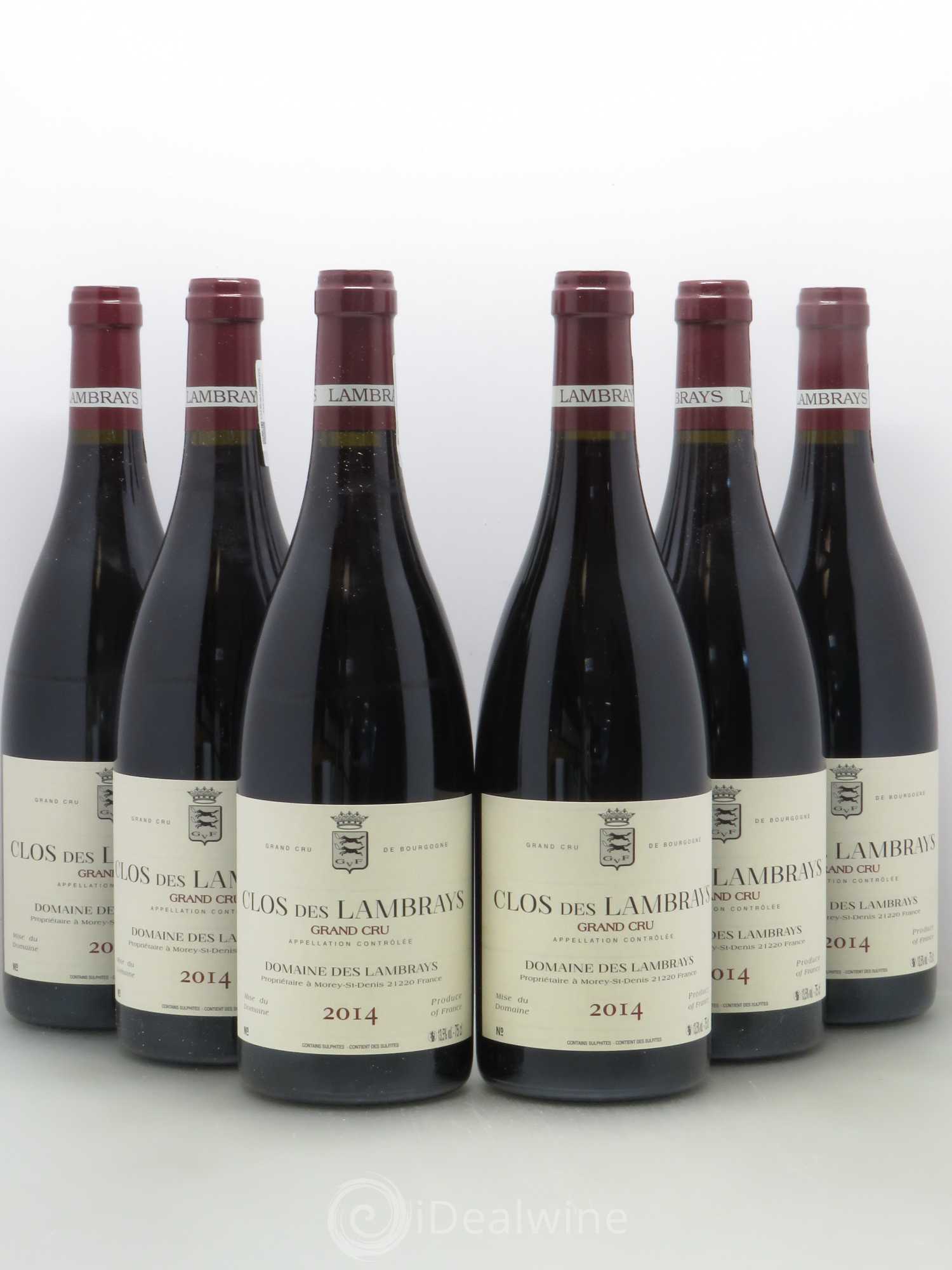 Clos des Lambrays Grand Cru Domaine des Lambrays 2014 - Lot de 6 bouteilles - 0