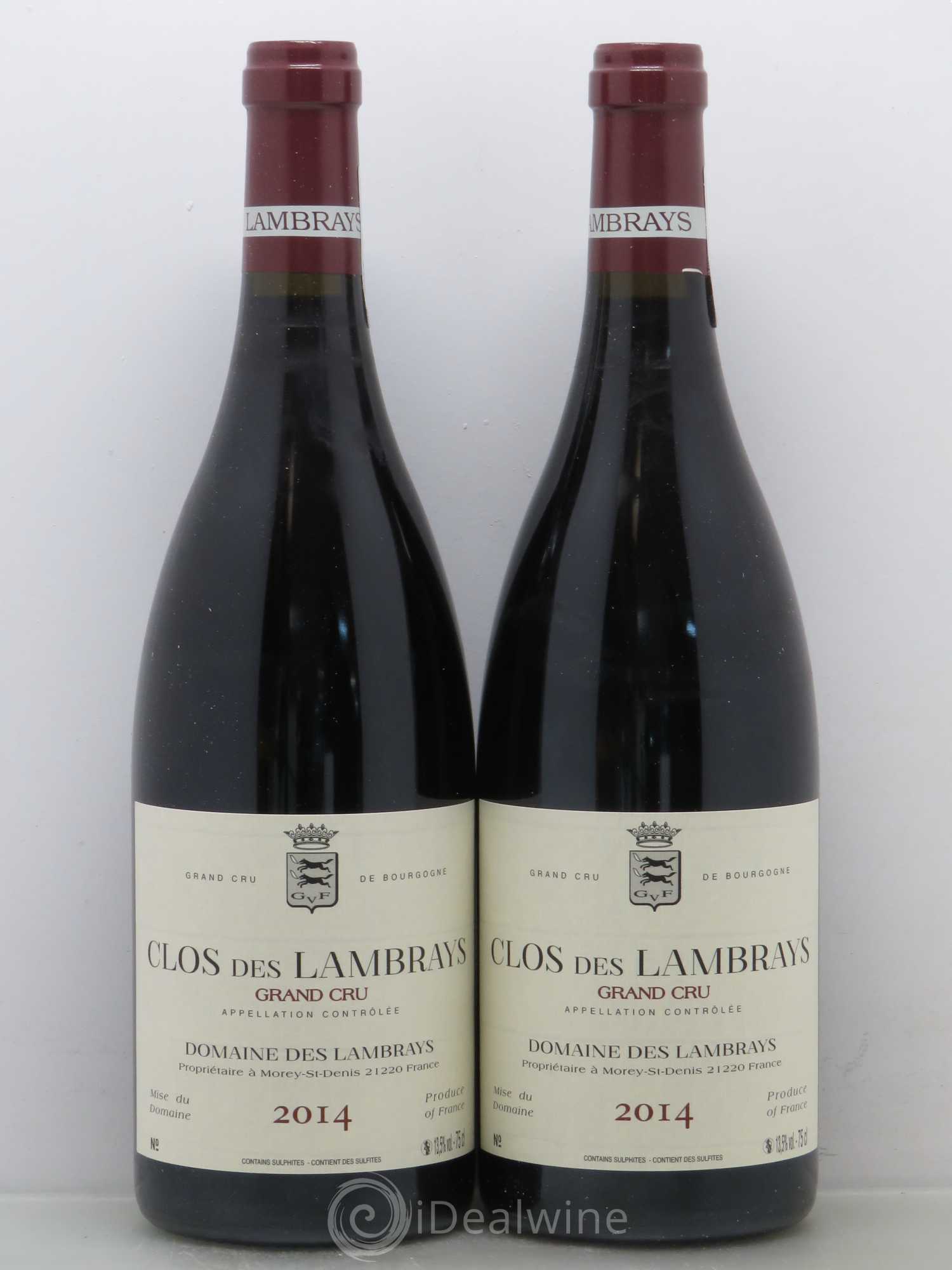 Clos des Lambrays Grand Cru Domaine des Lambrays 2014 - Lot de 2 bouteilles - 0