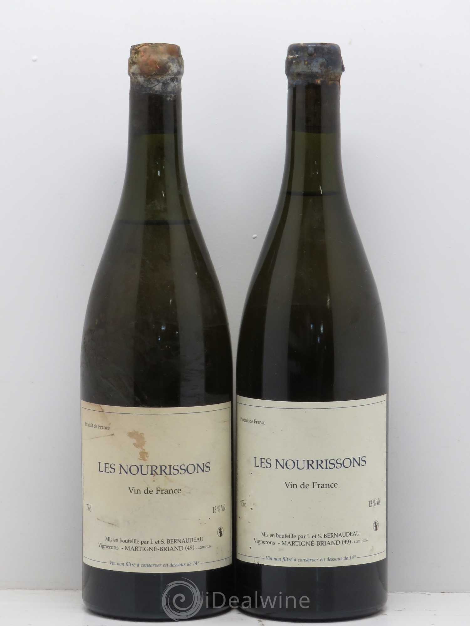 Vin de France Les Nourrissons Stéphane Bernaudeau 2011 - Lot de 2 bouteilles - 0