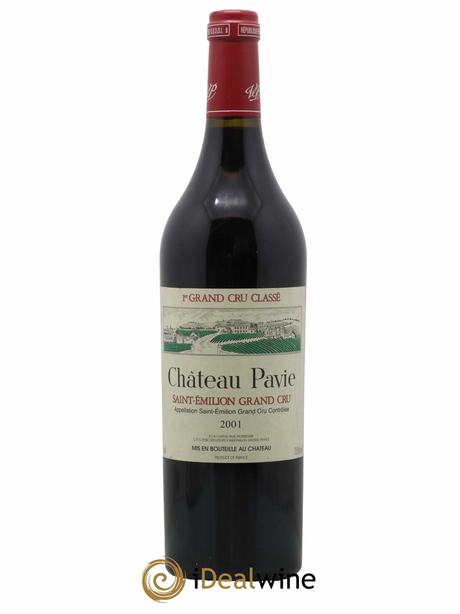 Château Pavie 1er Grand Cru Classé A 2001 - Lot de 1 bouteille - 0