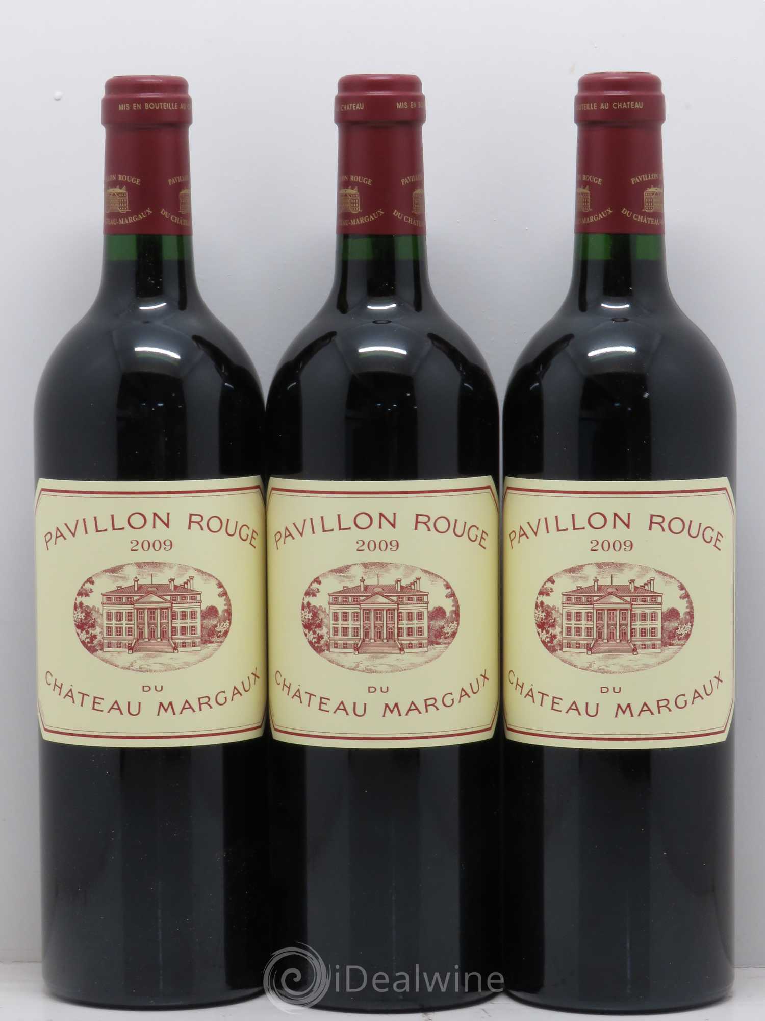 Pavillon Rouge du Château Margaux Second Vin 2009 - Lot de 3 bouteilles - 0