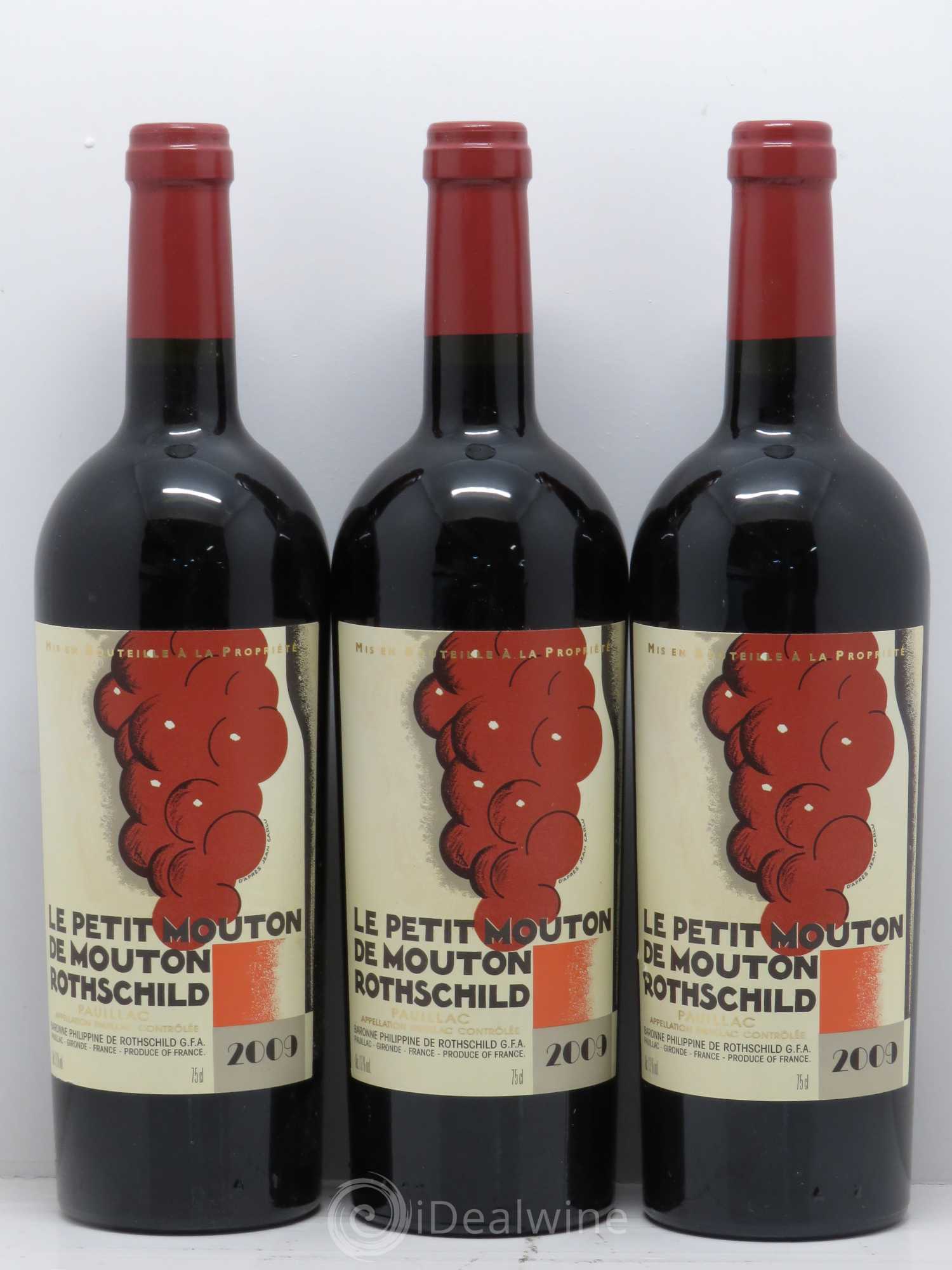 Petit Mouton Second Vin 2009 - Lot de 3 bouteilles - 0