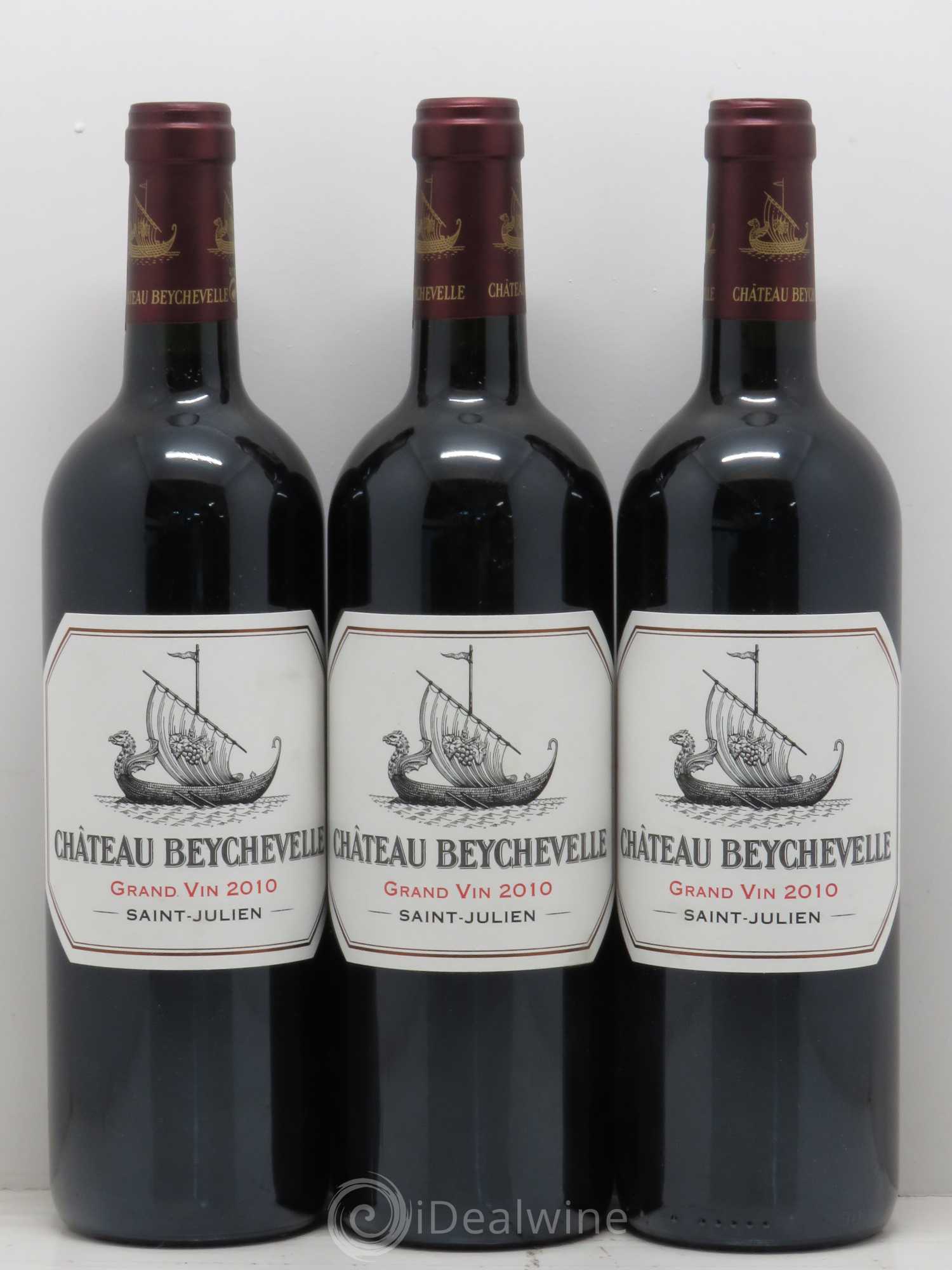 Château Beychevelle 4ème Grand Cru Classé 2010 - Lot de 3 bouteilles - 0