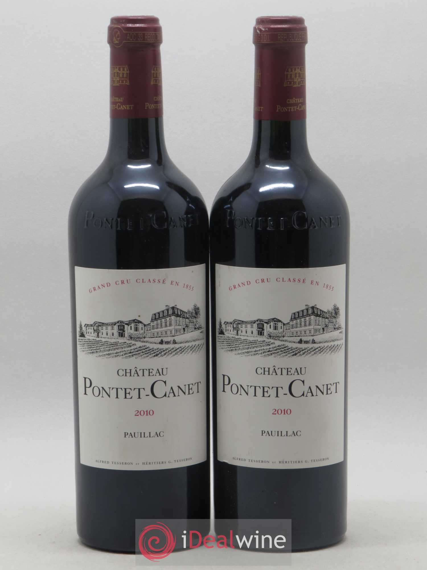 Château Pontet Canet 5ème Grand Cru Classé 2010 - Lot de 2 bouteilles - 0