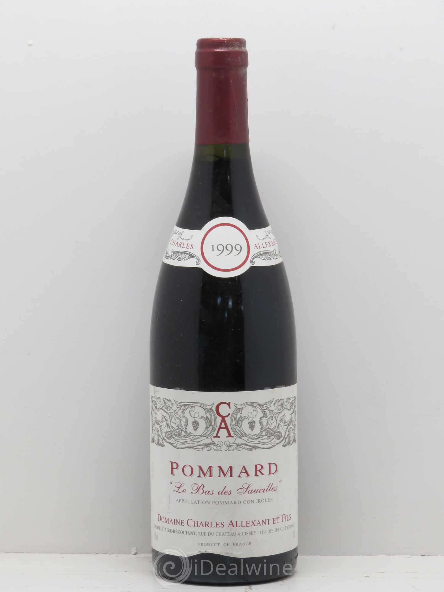 Pommard Le Bas des Saucilles Domaine Charles Allexant et Fils 1999 - Posten von 1 Flasche - 0