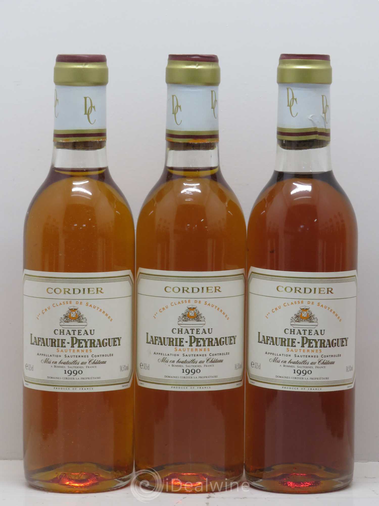 Château Lafaurie-Peyraguey 1er Grand Cru Classé 1990 - Posten von 12 Demi-Flaschen - 1