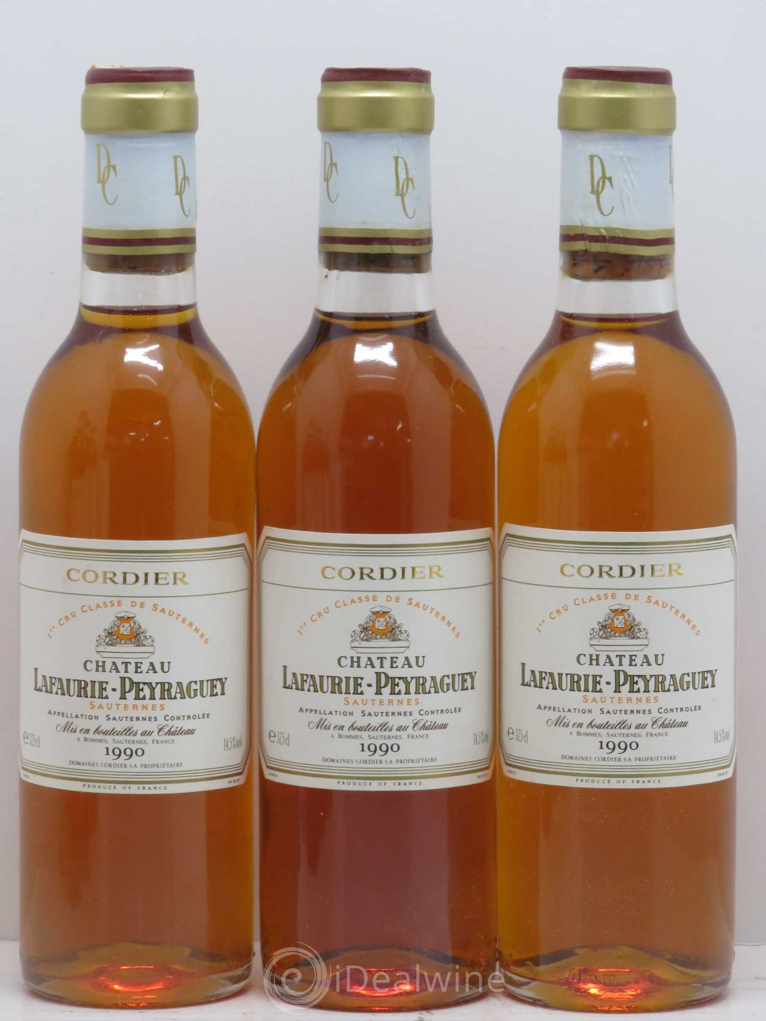 Château Lafaurie-Peyraguey 1er Grand Cru Classé 1990 - Posten von 6 Demi-Flaschen - 1