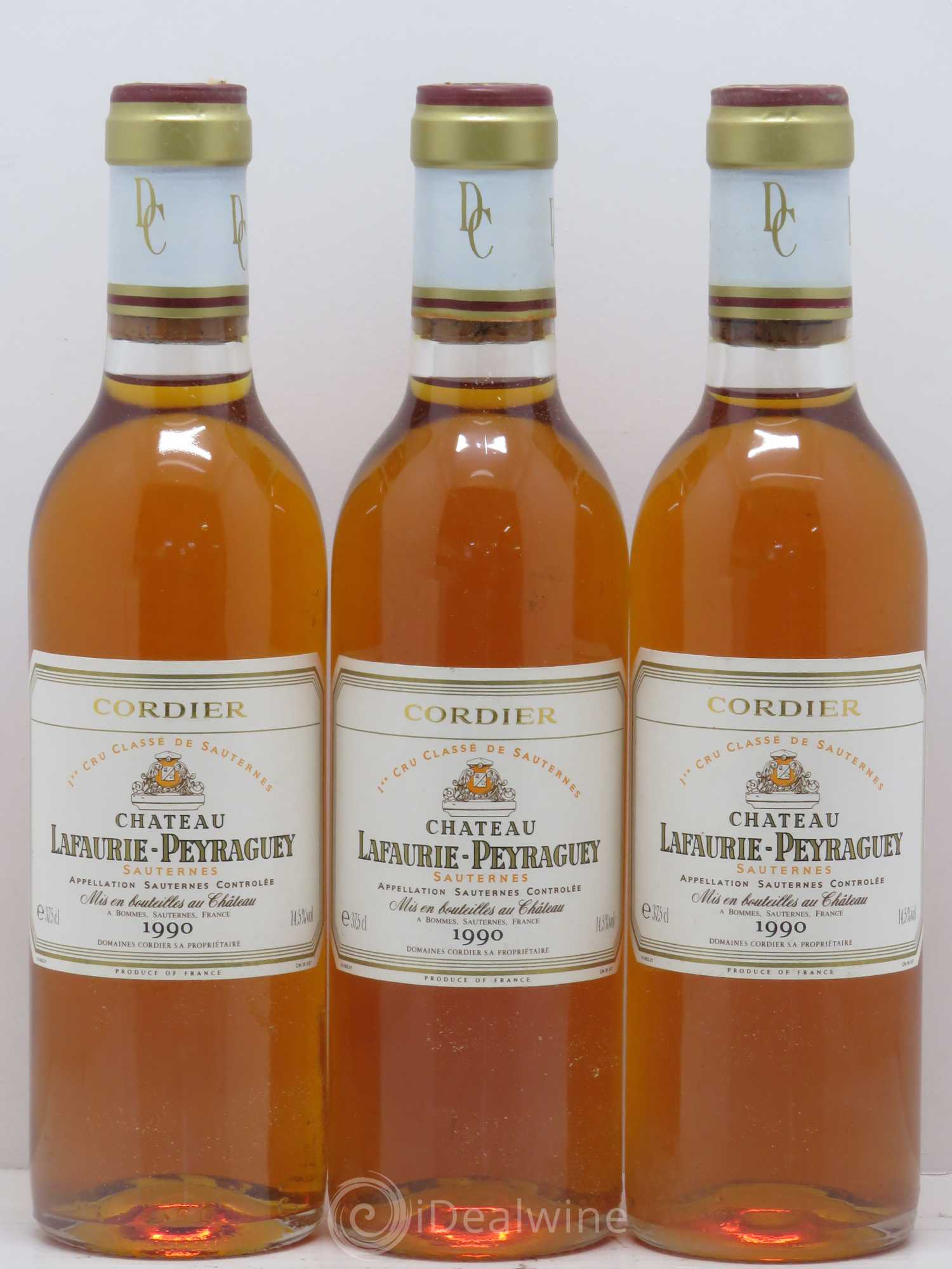 Château Lafaurie-Peyraguey 1er Grand Cru Classé 1990 - Posten von 6 Demi-Flaschen - 2