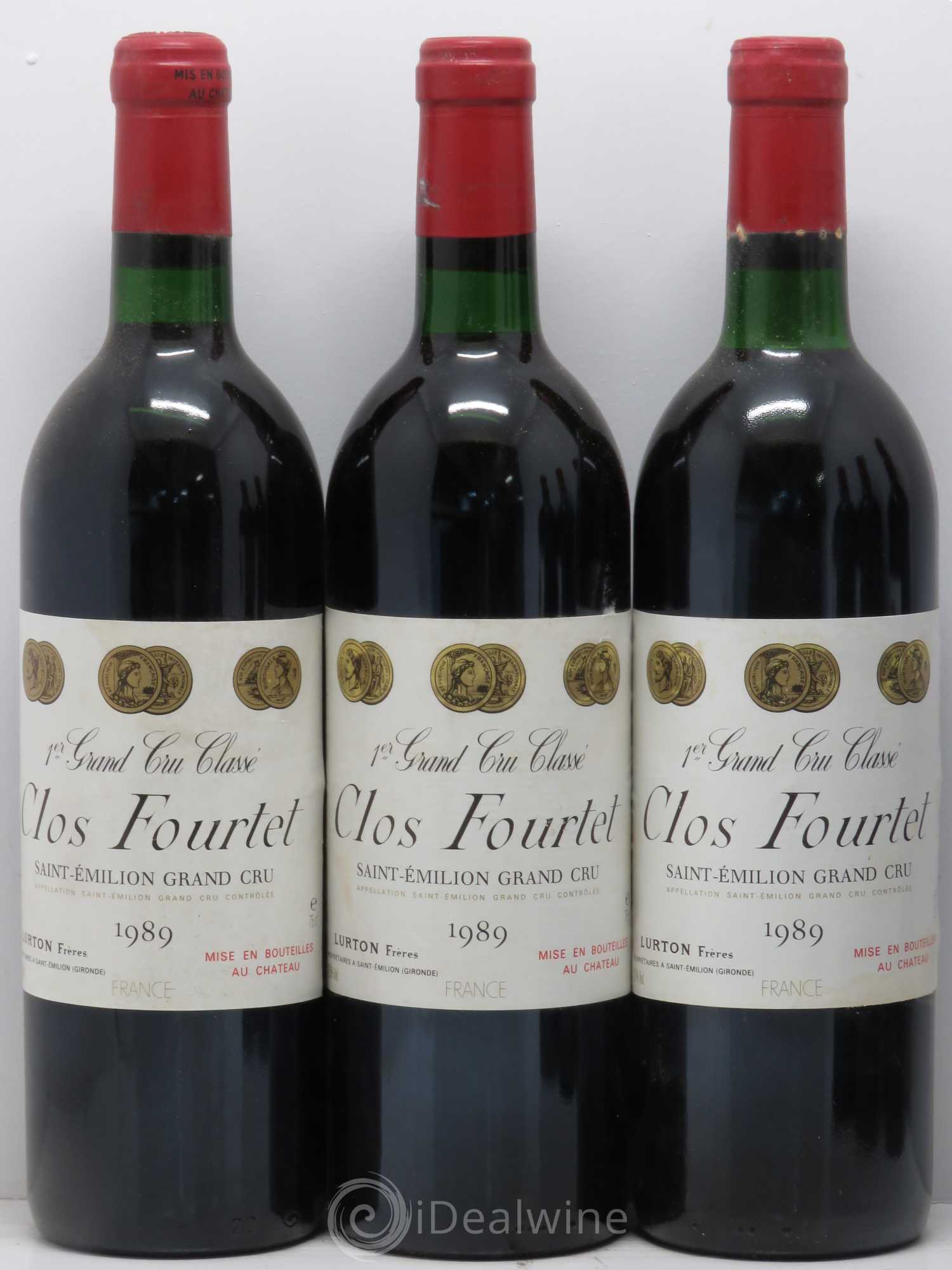 Clos Fourtet 1er Grand Cru Classé B 1989 - Lot de 6 bouteilles - 1