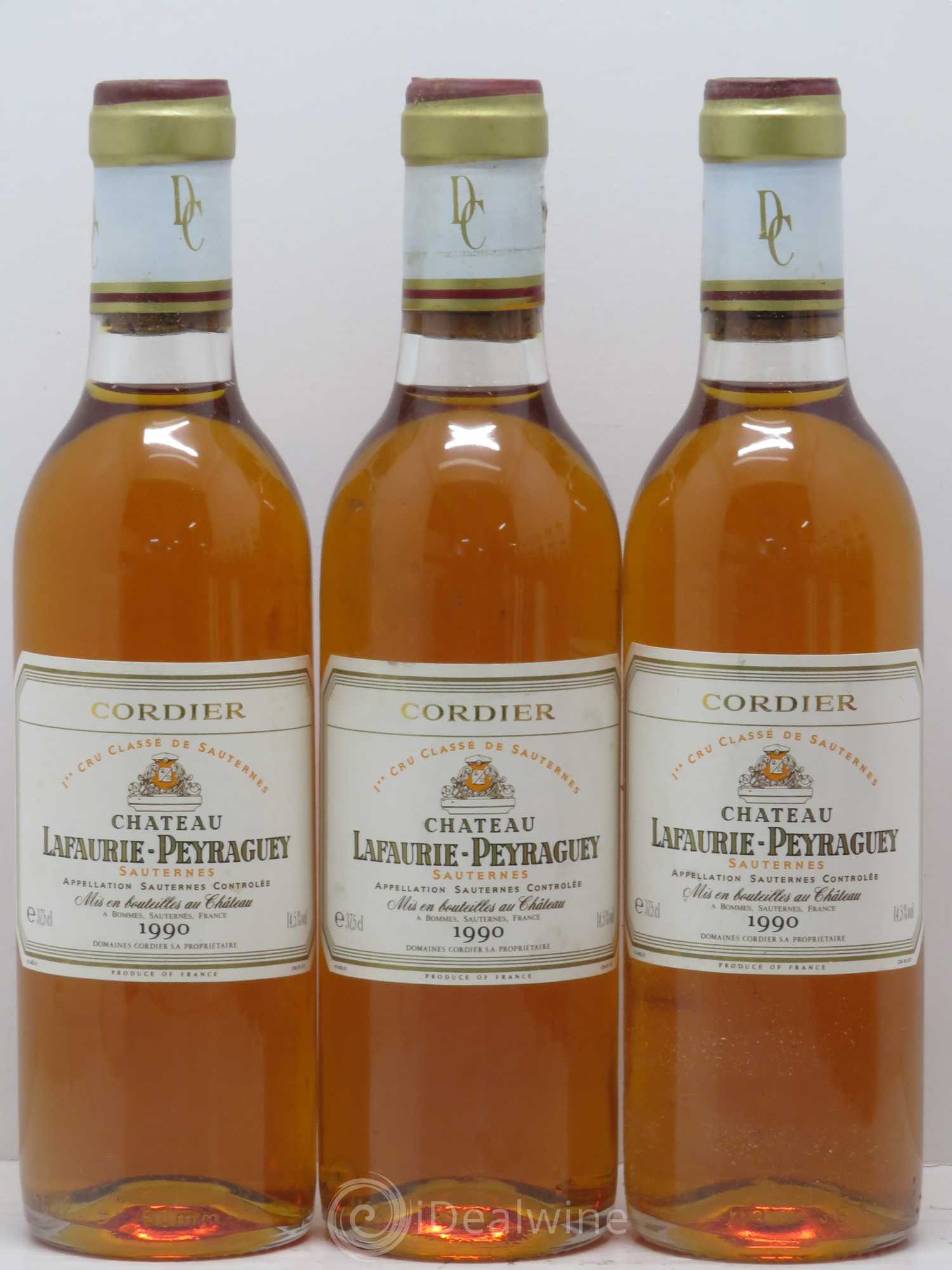 Château Lafaurie-Peyraguey 1er Grand Cru Classé 1990 - Posten von 12 Demi-Flaschen - 2