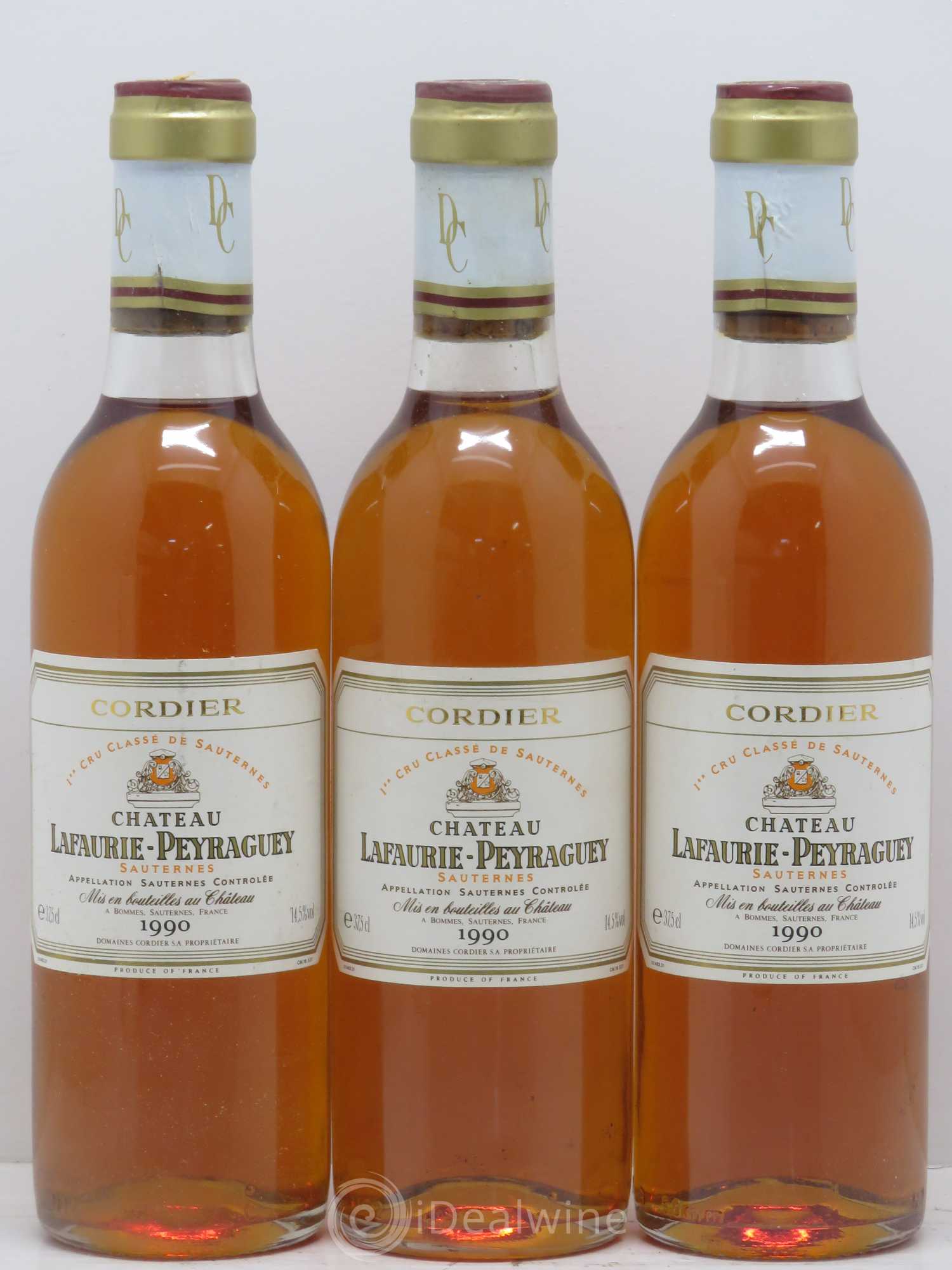 Château Lafaurie-Peyraguey 1er Grand Cru Classé 1990 - Posten von 12 Demi-Flaschen - 4