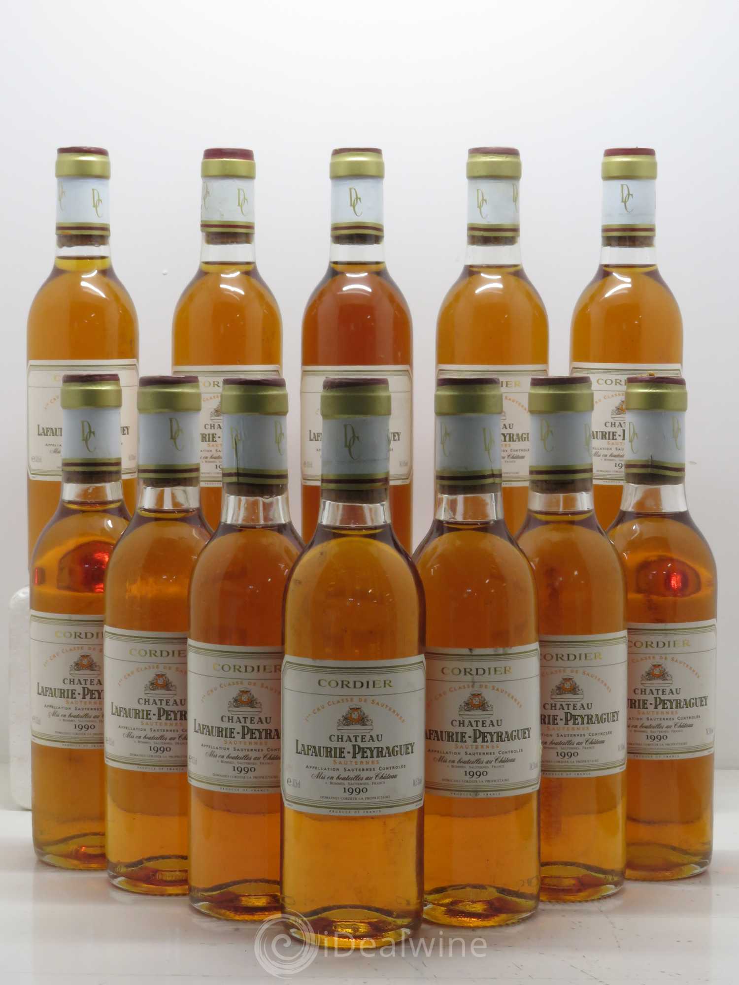 Château Lafaurie-Peyraguey 1er Grand Cru Classé 1990 - Posten von 12 Demi-Flaschen - 0