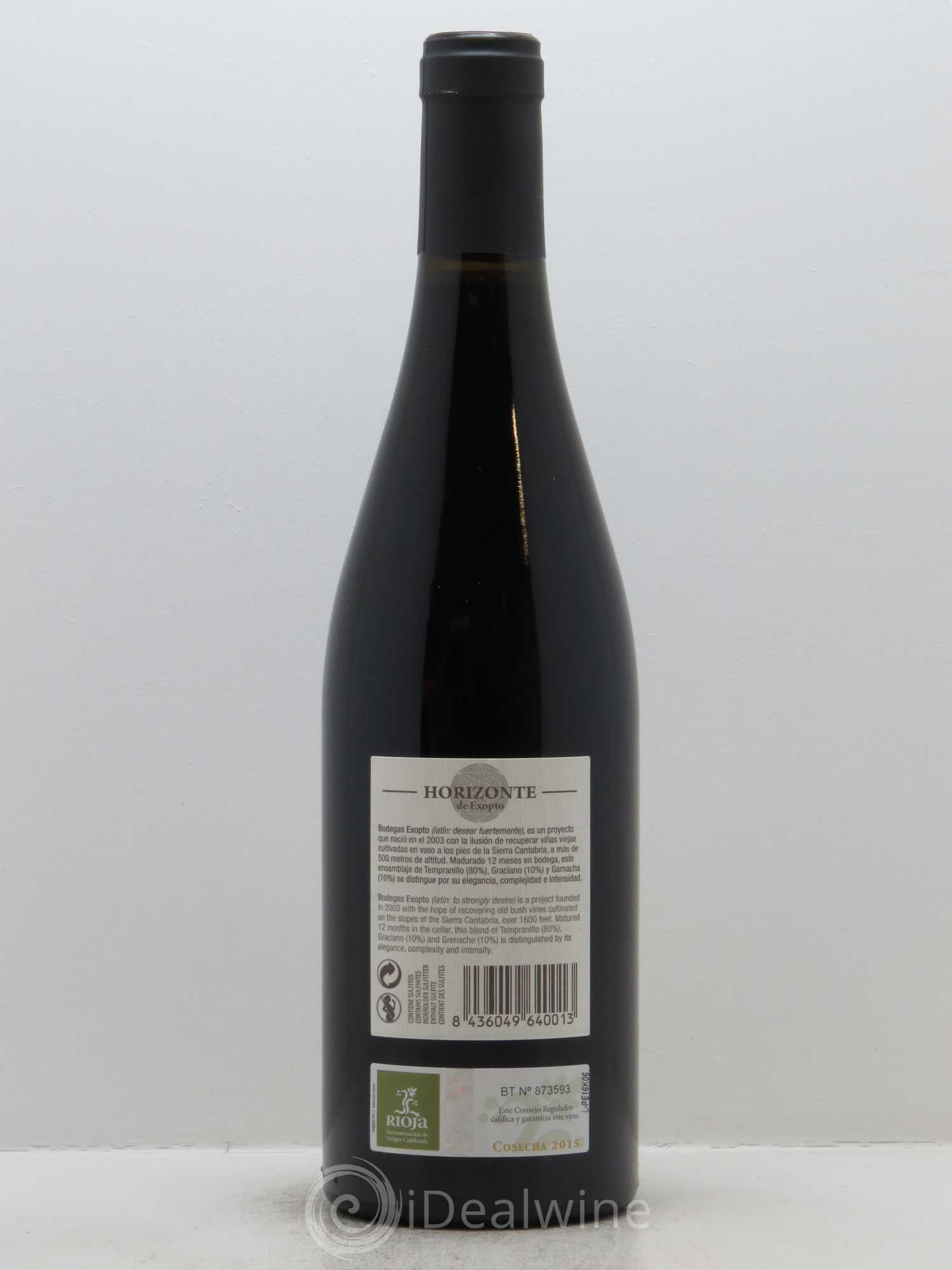 Rioja DOCa Horizonte de Exopto Exopto 2015 - Lot of 1 bottle - 1