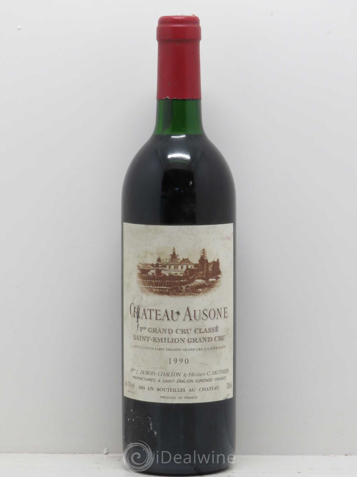 Château Ausone 1er Grand Cru Classé A 1990 - Lot de 1 bouteille - 0