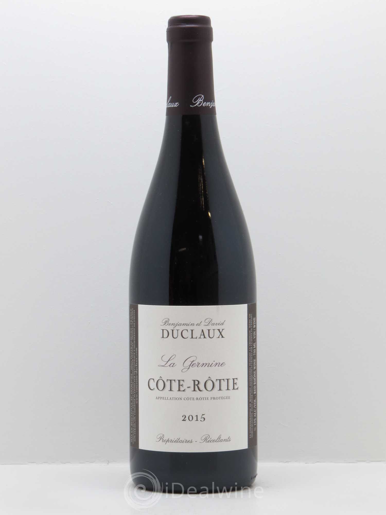 Côte-Rôtie La Germine Domaine Duclaux 2015 - Lot de 1 bouteille - 0