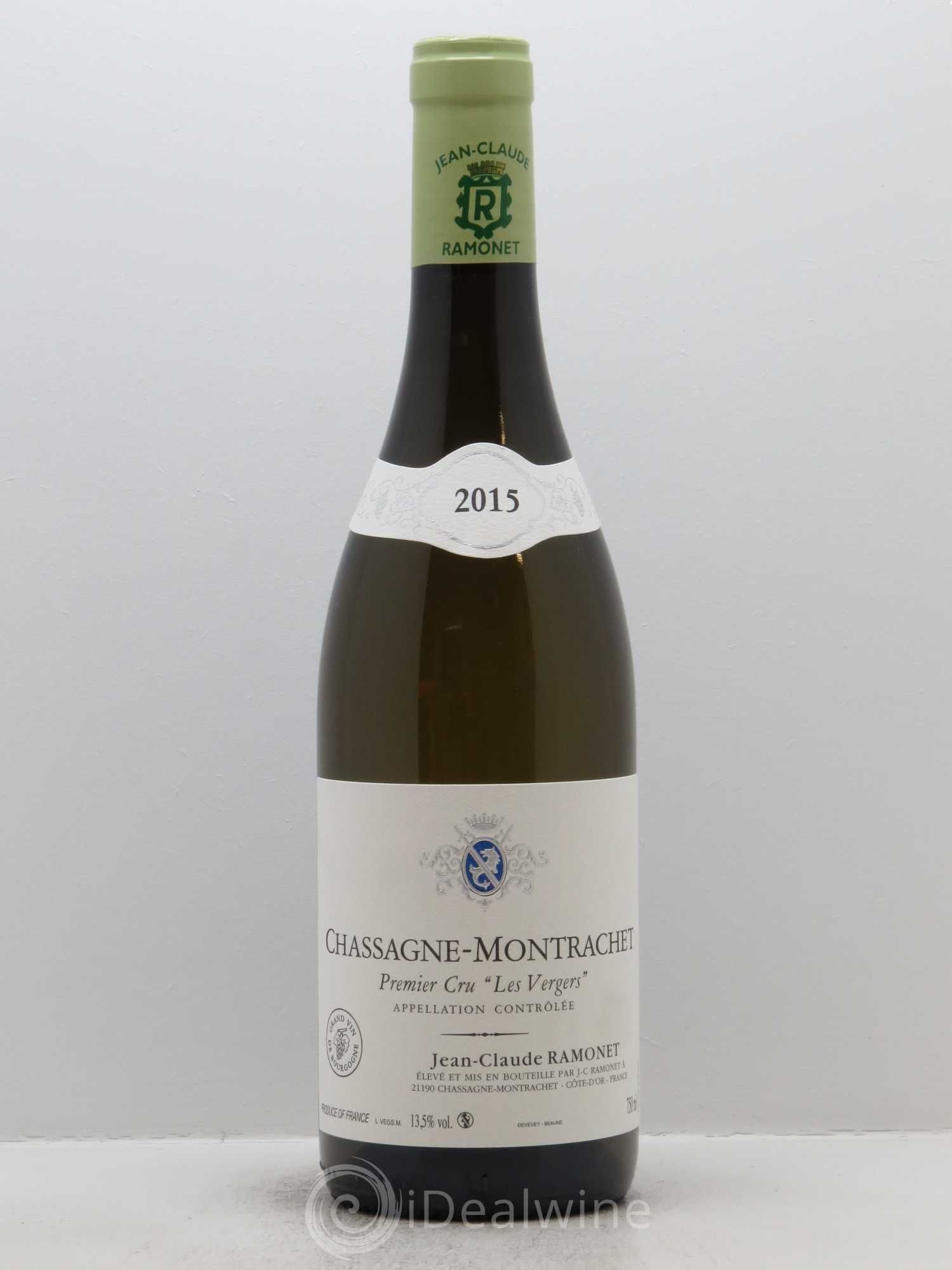 Chassagne-Montrachet 1er Cru Les Vergers Ramonet (Domaine) 2015 - Lot de 1 bouteille - 0