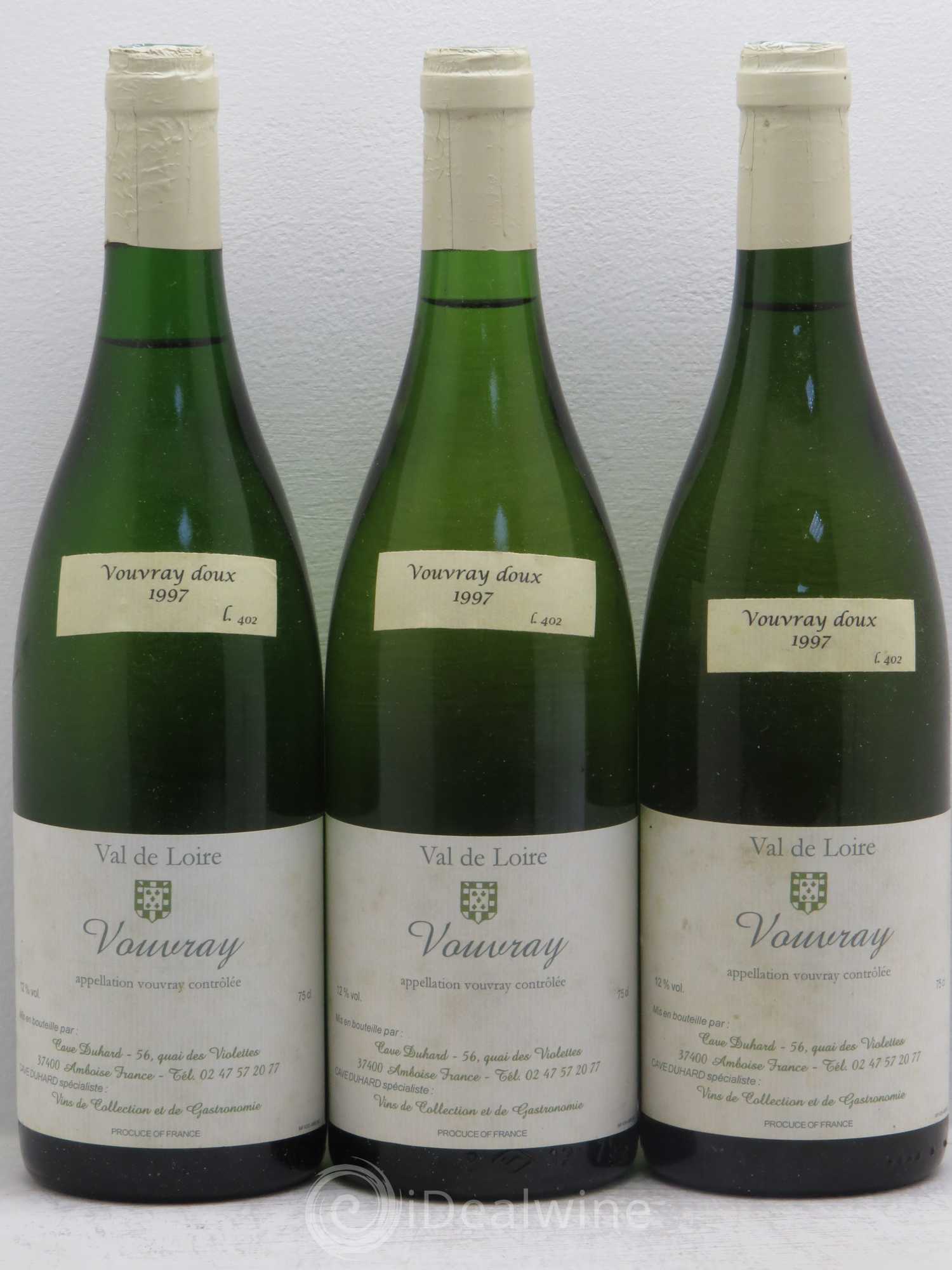 Vouvray Duhart 1997 - Lotto di 3 bottiglie - 0