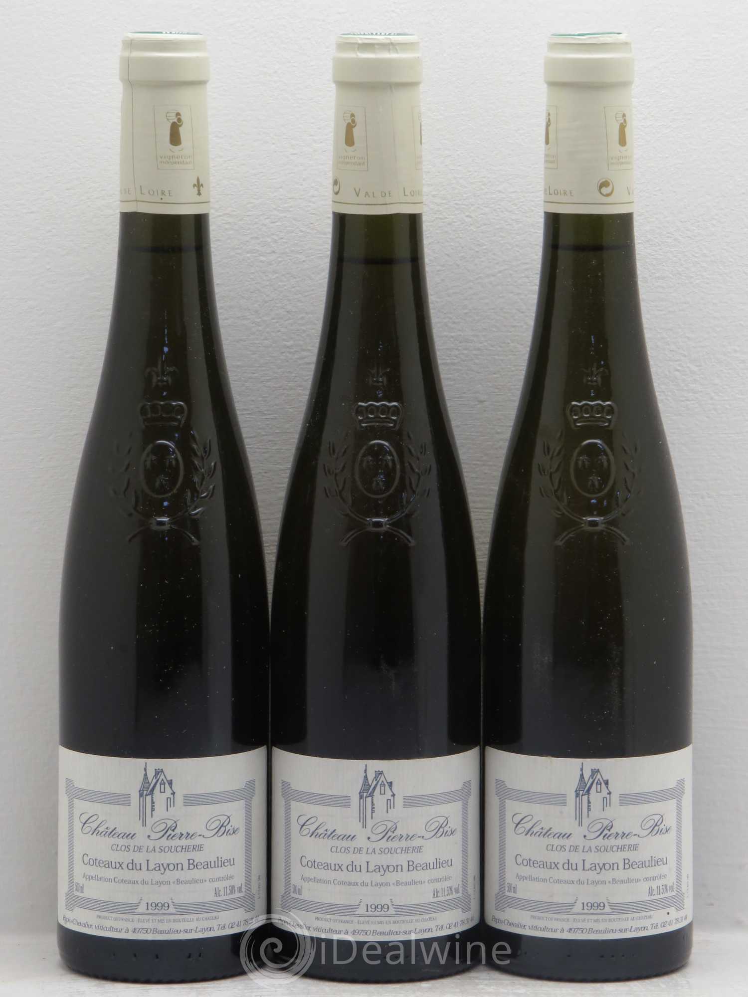 Coteaux du Layon Clos de la soucherie 1999 - Lotto di 3 bottiglie - 0
