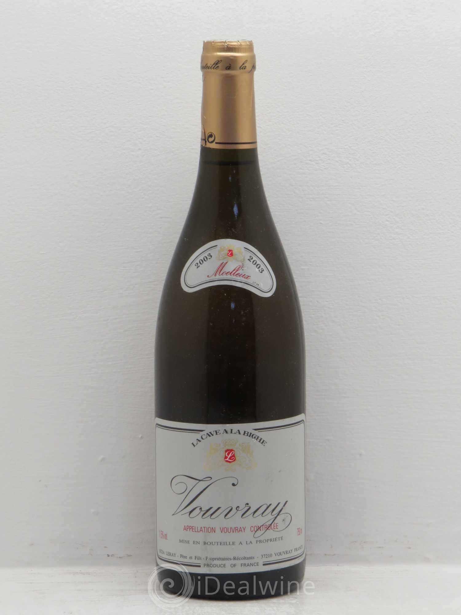 Vouvray Cave de la biche 2003 - Lotto di 6 bottiglie - 0