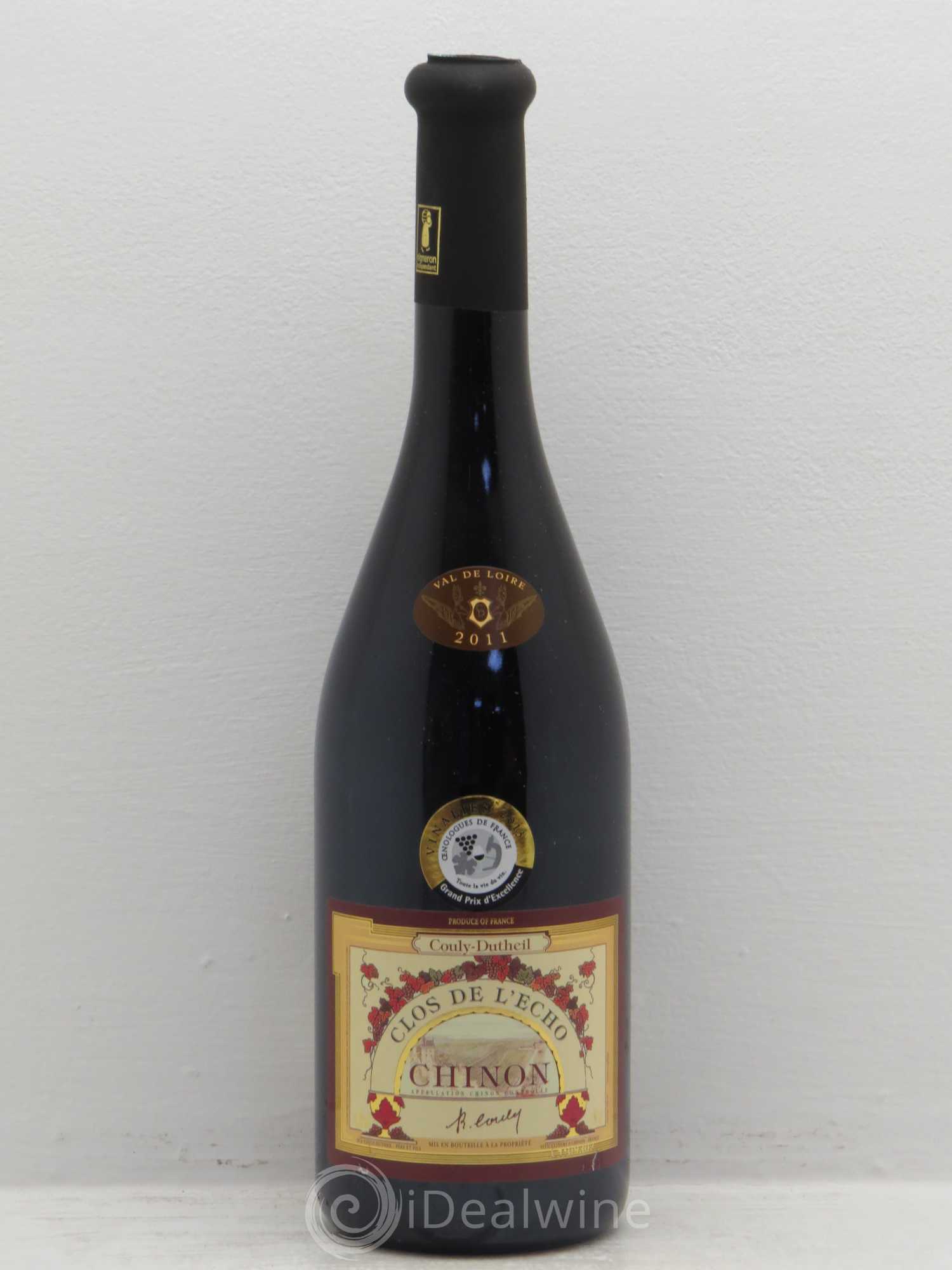 Chinon Clos de l'Echo Couly-Dutheil 2011 - Lot de 6 bouteilles - 0