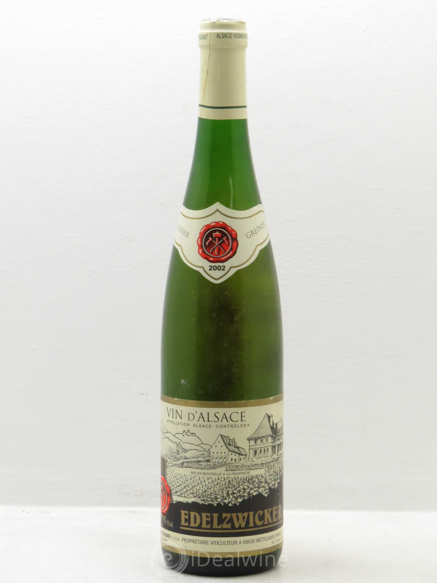 Alsace Edelzwicker Jean Greiner 2002 - Posten von 6 Flaschen - 0