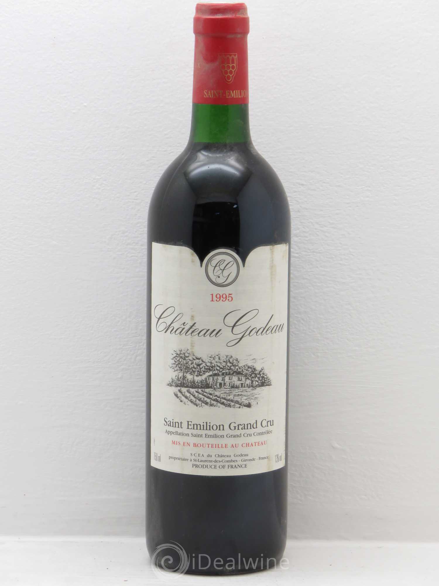 Saint-Émilion Godeau 1995 - Lot de 6 bouteilles - 0