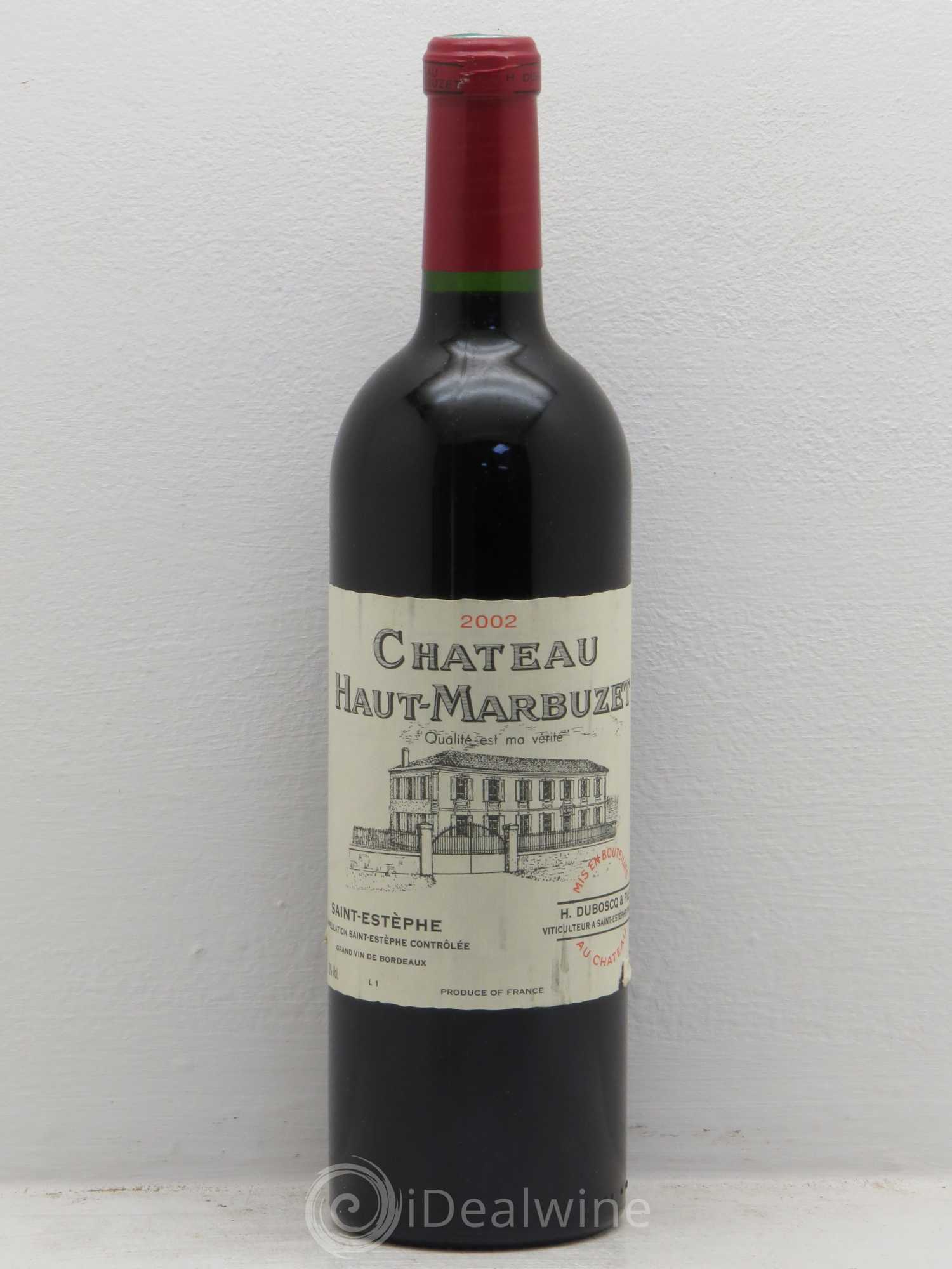 Château Haut Marbuzet 2002 - Lot de 6 bouteilles - 0
