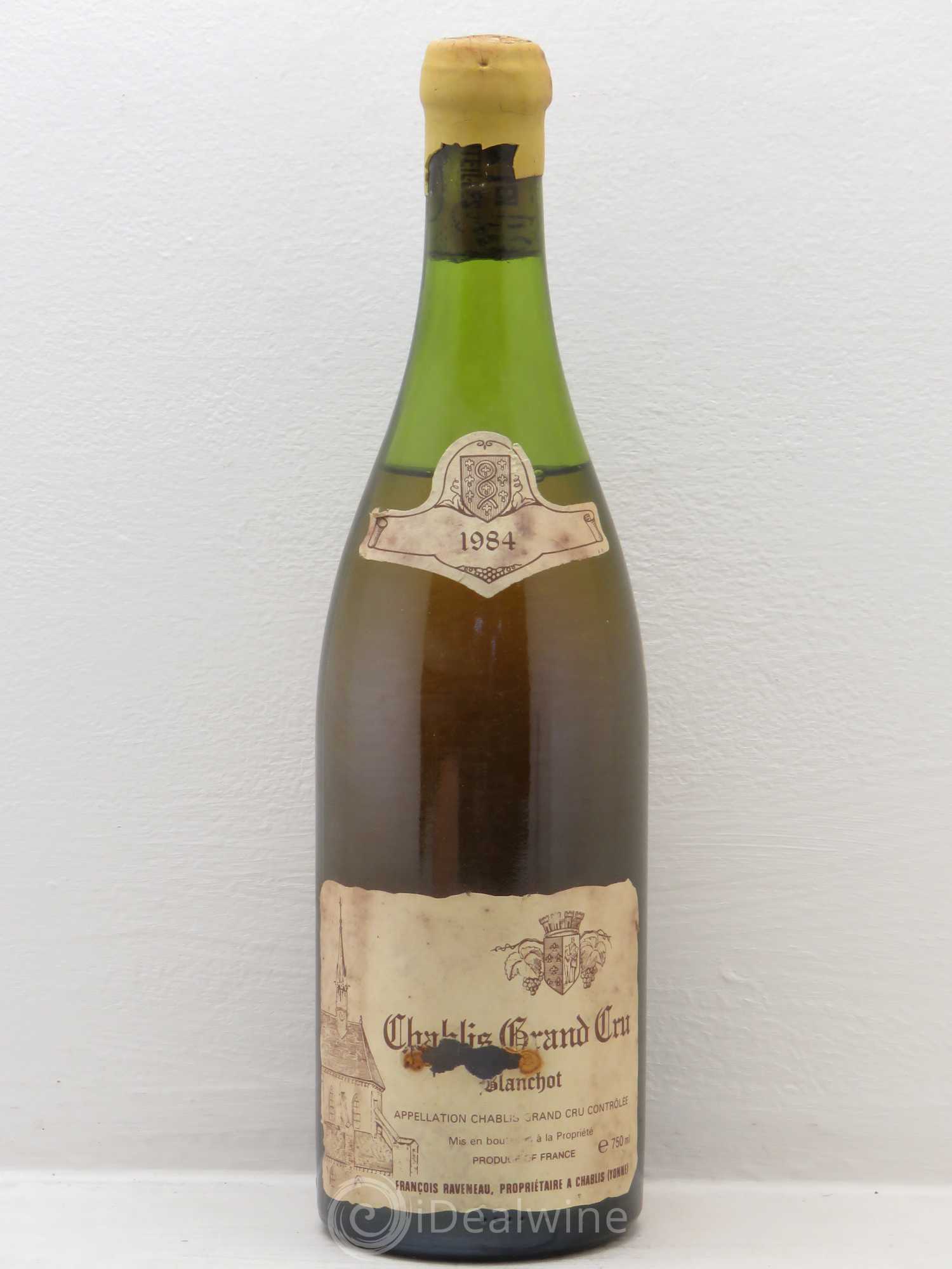 Chablis Grand Cru Blanchot Raveneau (Domaine) 1984 - Lot de 1 bouteille - 0