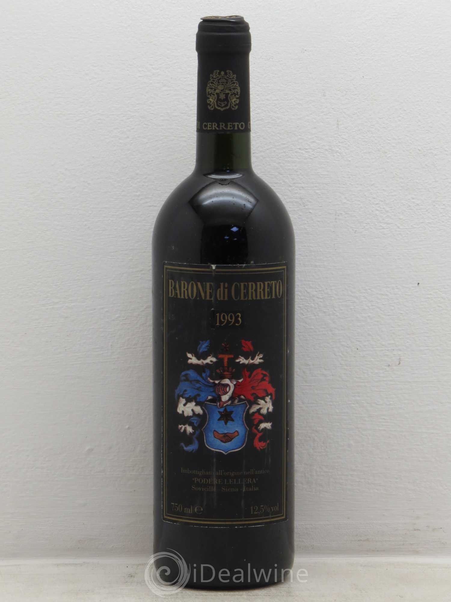 Italie Barone di cerreto poderre lellera ba colli dell etruria centrale doc 1993 - Posten von 6 Flaschen - 0