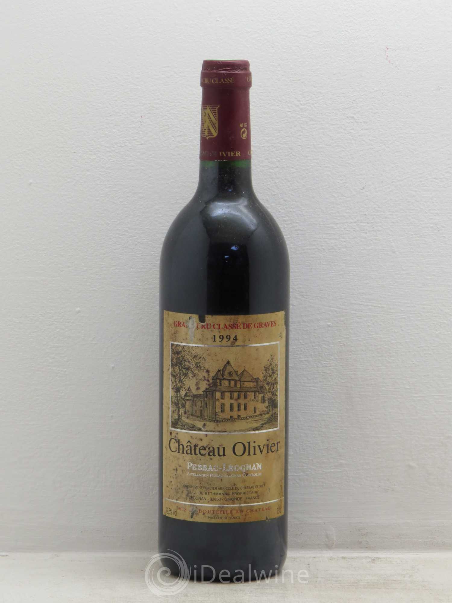 Château Olivier Cru Classé de Graves 1994 - Lot de 6 bouteilles - 0