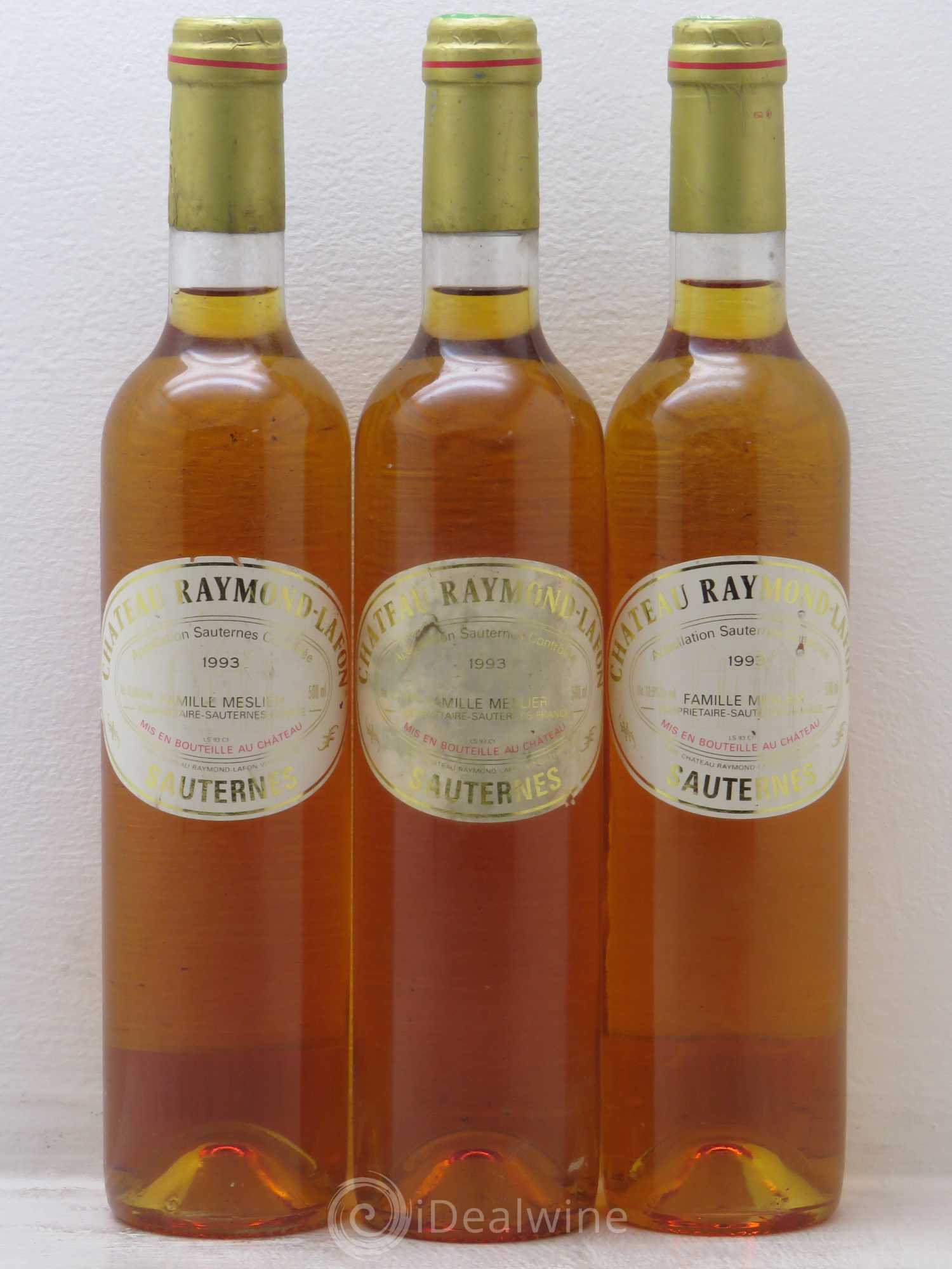 Château Raymond Lafon 1993 - Lotto di 3 bottiglie - 0