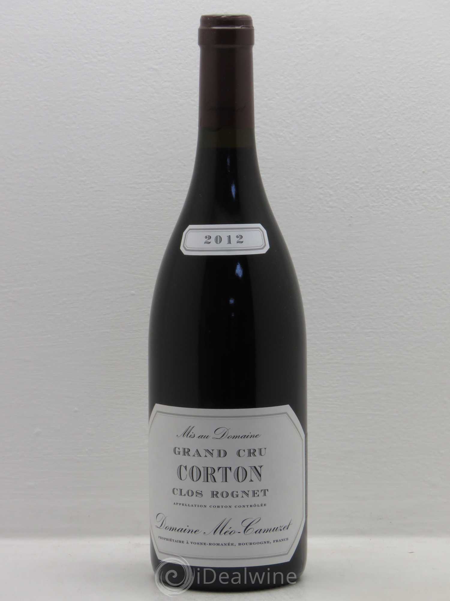 Corton Grand Cru Clos Rognet Méo-Camuzet (Domaine) 2012 - Lot de 1 bouteille - 0