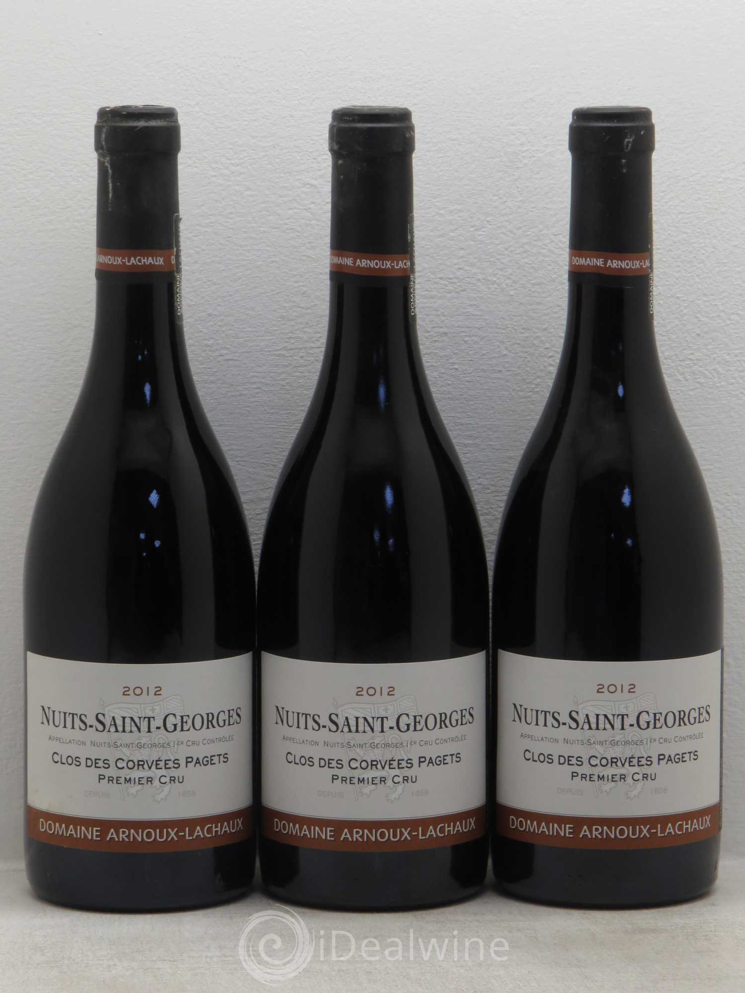 Nuits-Saint-Georges 1er Cru Clos des Corvées Pagets Arnoux-Lachaux (Domaine) 2012 - Lot de 3 bouteilles - 0