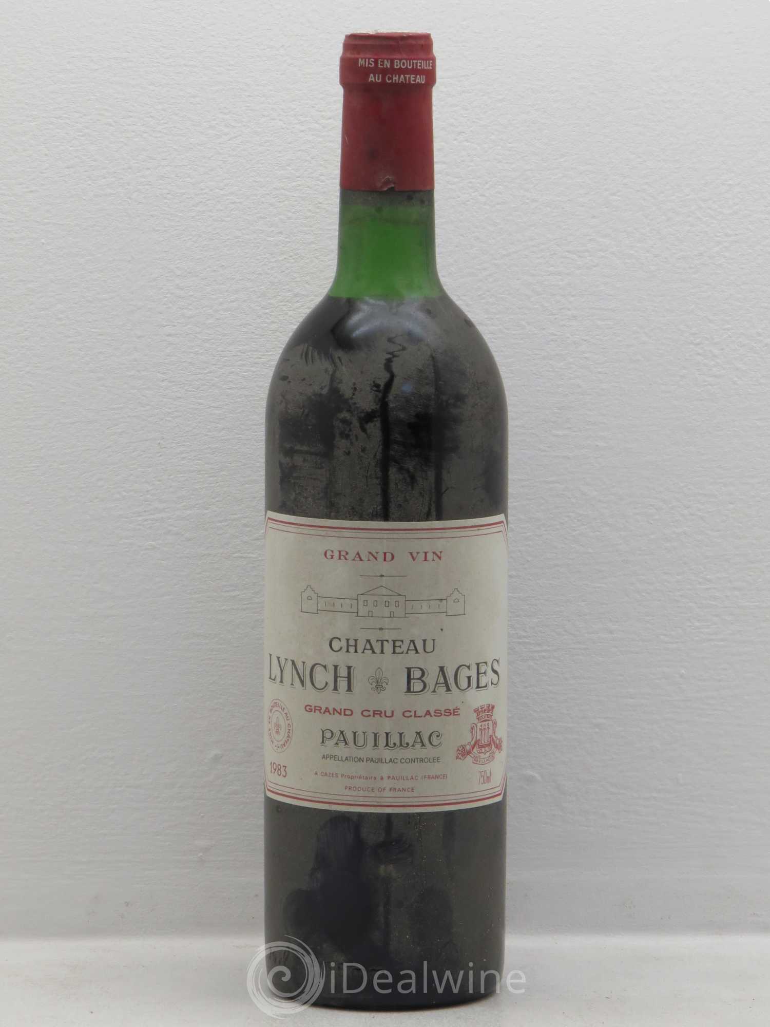 Château Lynch Bages 5ème Grand Cru Classé 1983 - Lot de 1 bouteille - 0