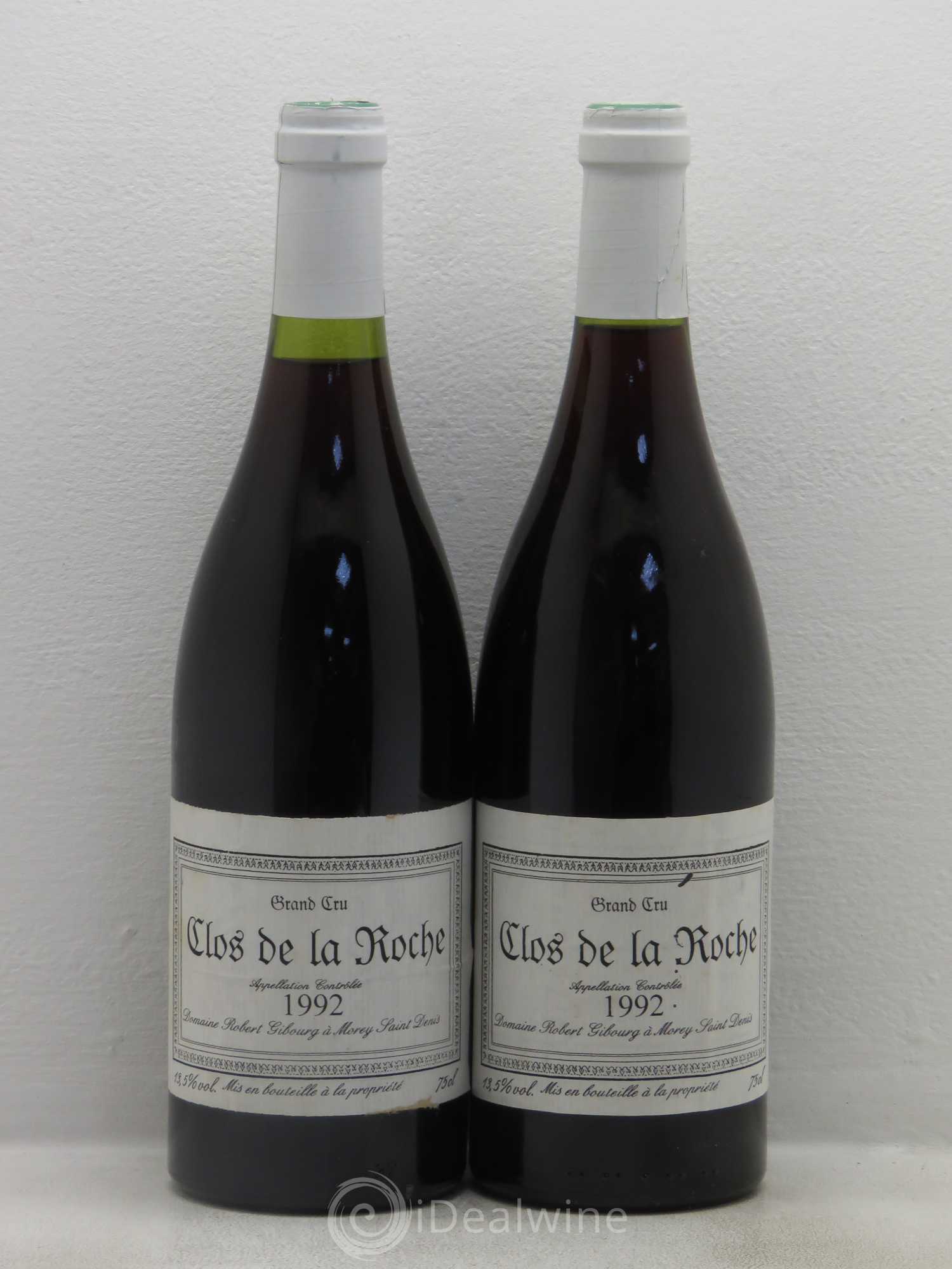 Clos de la Roche Grand Cru R.Gibourg 1992 - Posten von 2 Flaschen - 0