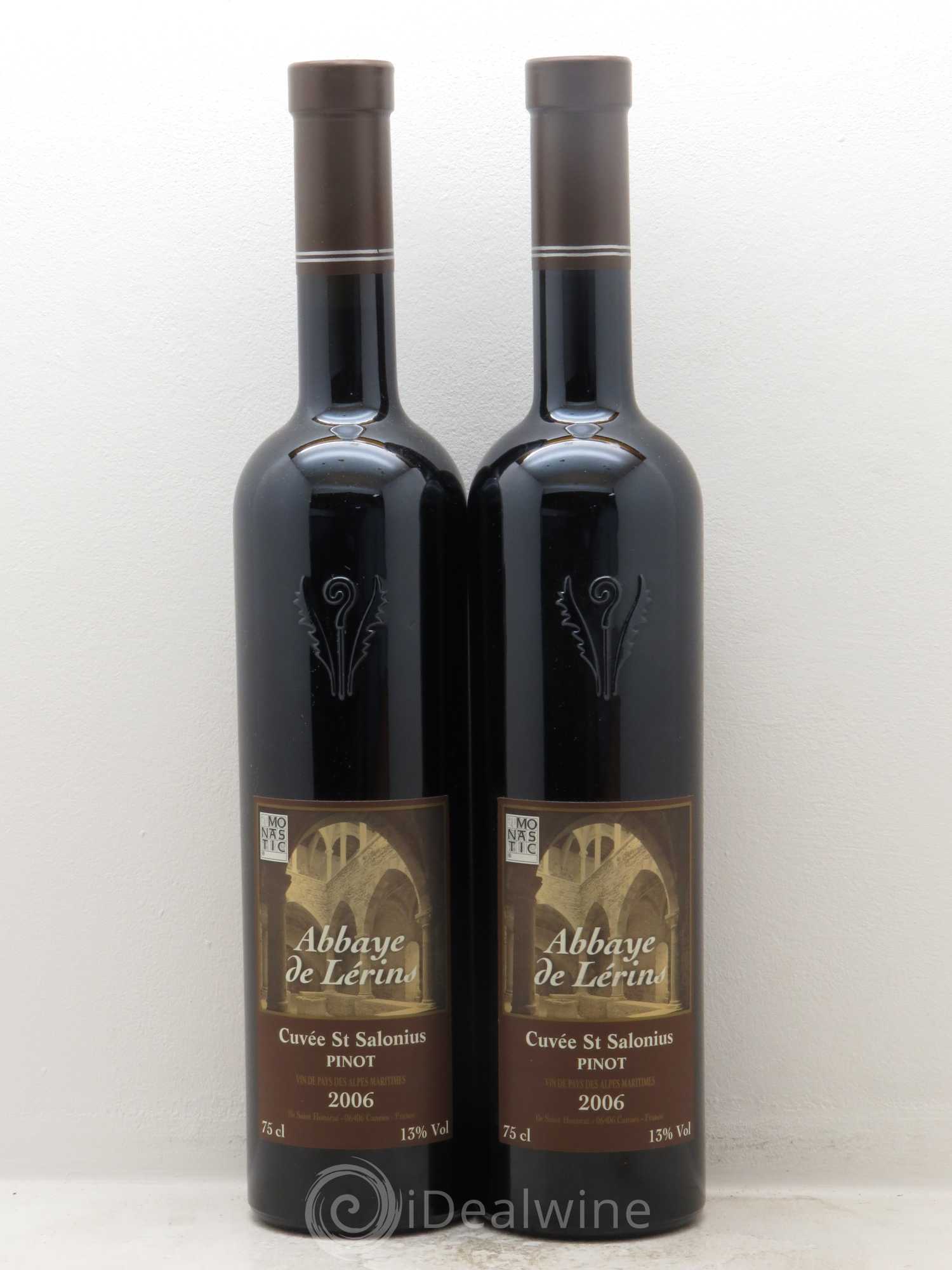 Méditerranée Abbaye de Lérins Lérina SARL Saint Salonius Pinot 2006 - Lot de 2 bouteilles - 0