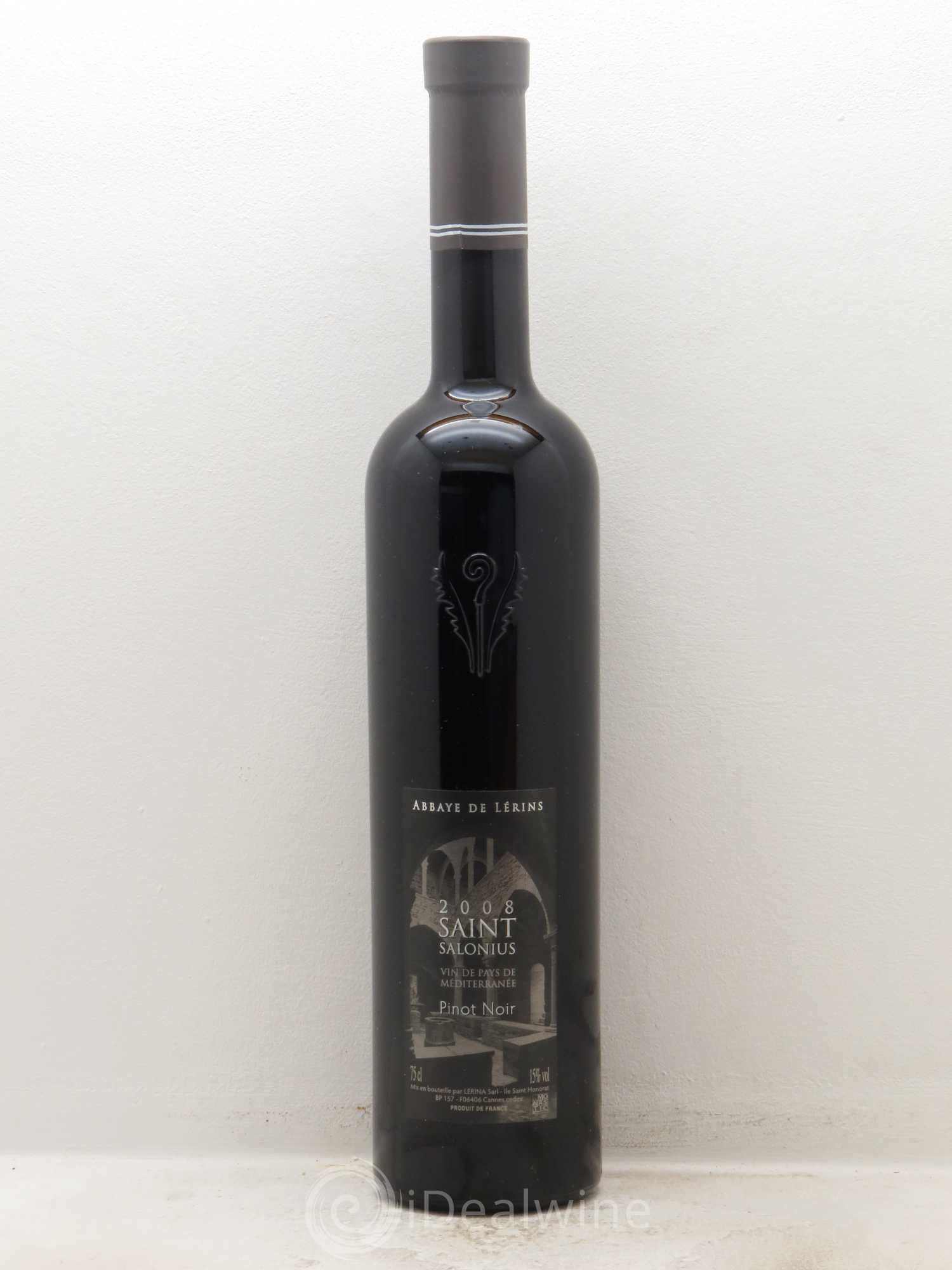 IGP Méditerranée Abbaye de Lérins Vin de Pays Lérina SARL Saint Salonius Pinot Noir 2008 - Lot de 6 bouteilles - 0