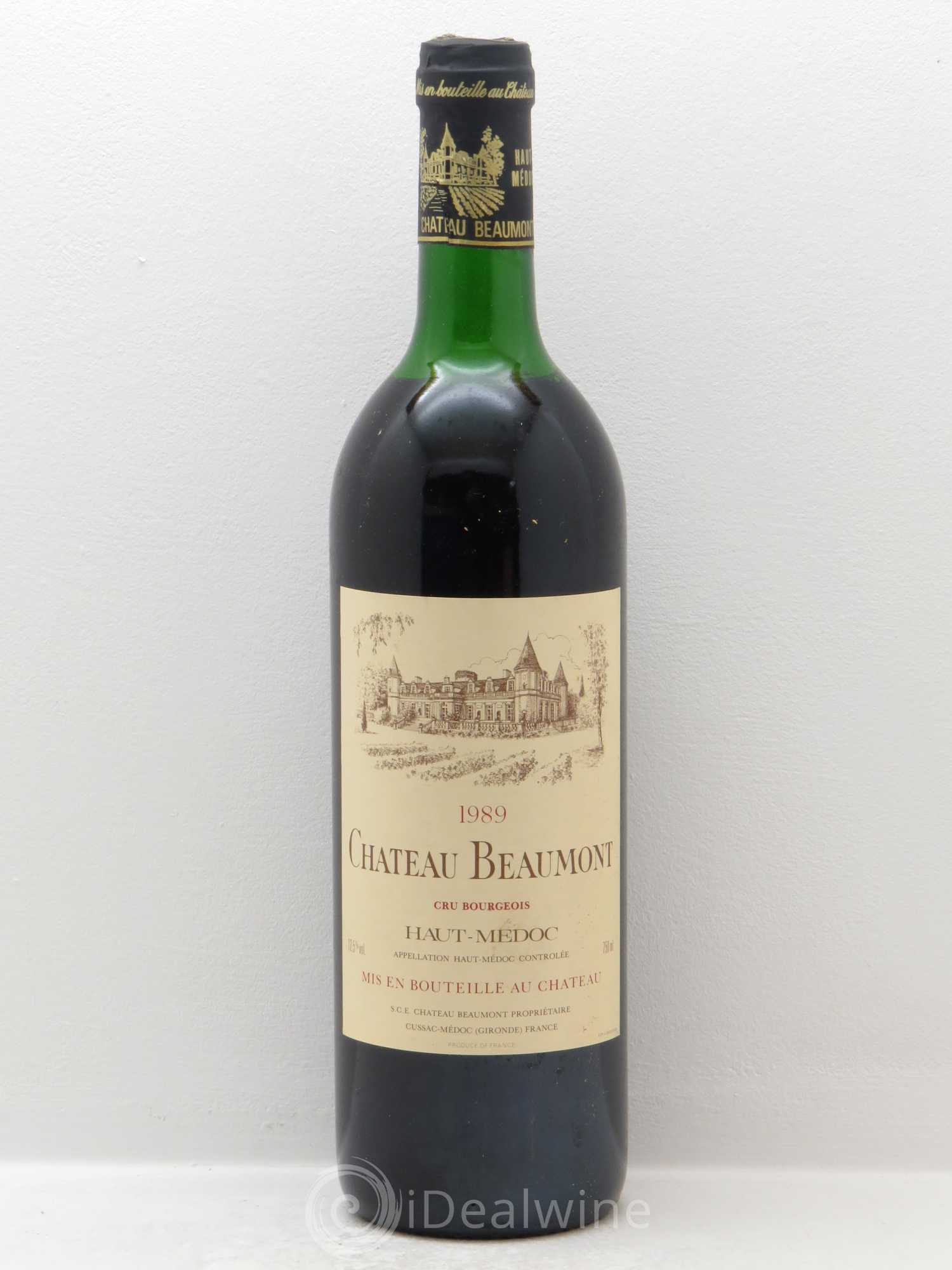 Château Beaumont Cru Bourgeois 1989 - Lot de 12 bouteilles - 0