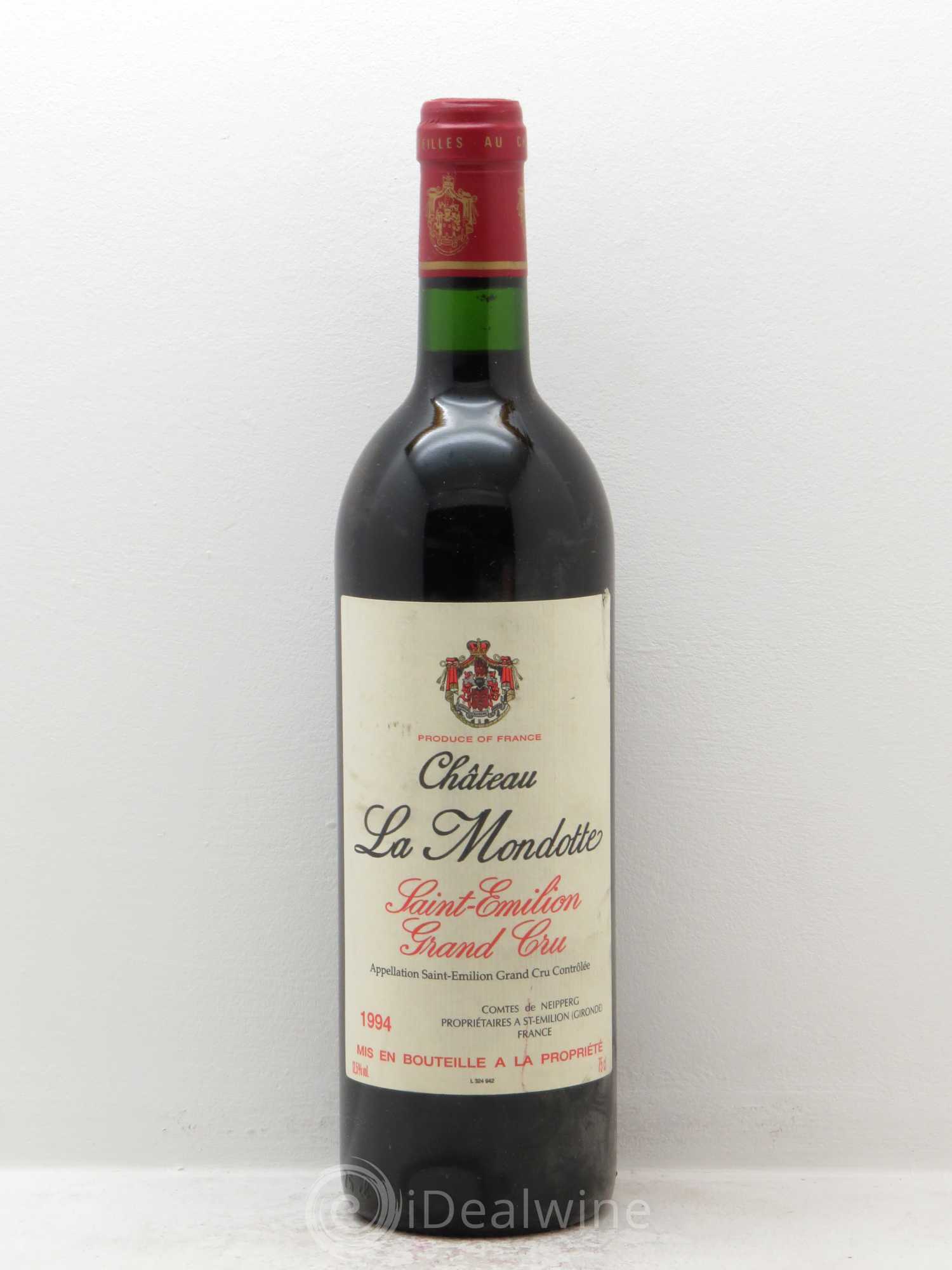 La Mondotte 1er Grand Cru Classé B depuis 2012 1994 - Lot de 1 bouteille - 0