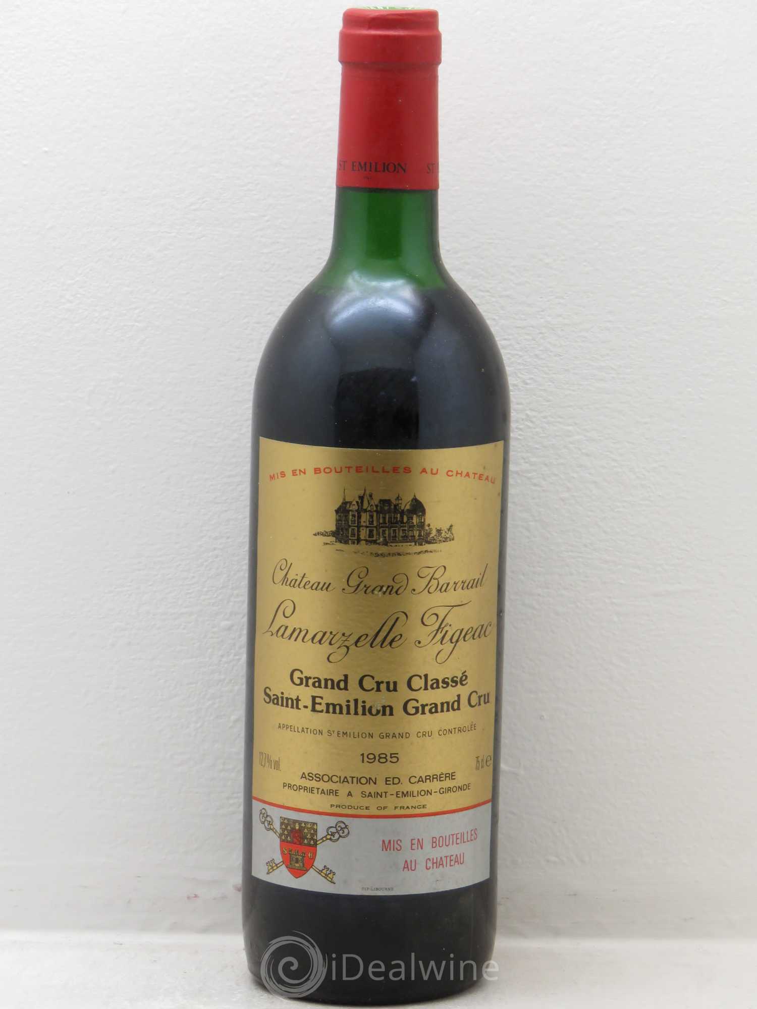 Château Grand Barrail Lamarzelle Figeac Grand Cru Classé 1985 - Lot de 12 bouteilles - 0