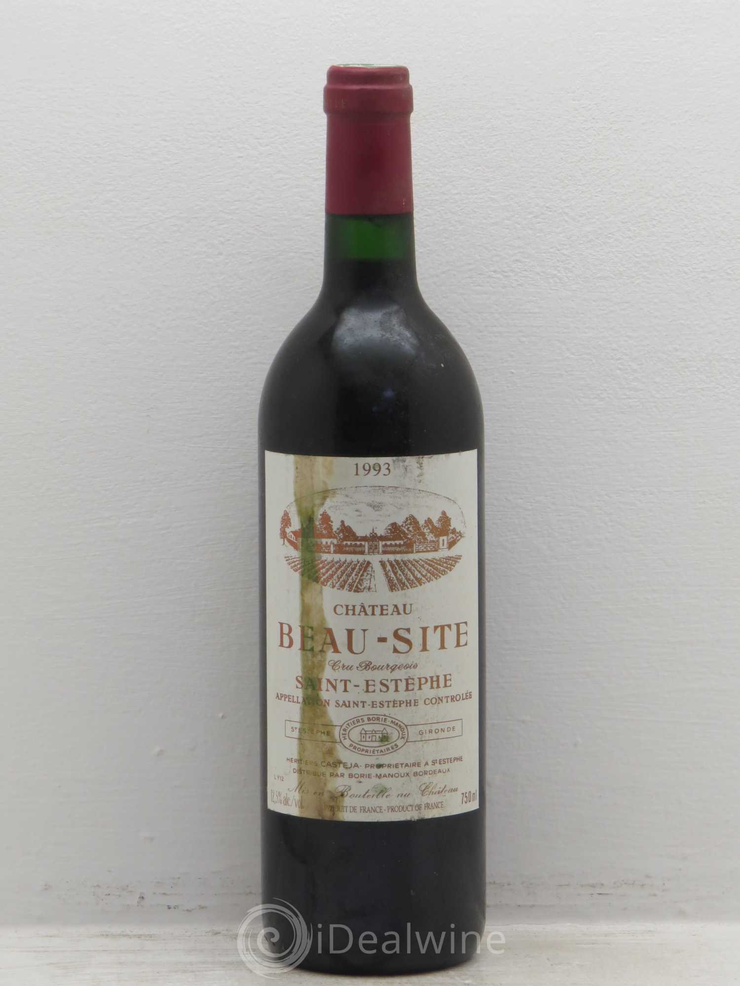 Château Beau Site Cru Bourgeois 1993 - Lot de 6 bouteilles - 0