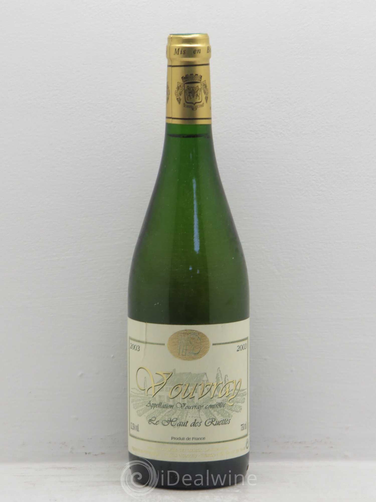 Vouvray Le haut de ruettes Pierre Darragon 2003 - Lotto di 6 bottiglie - 0